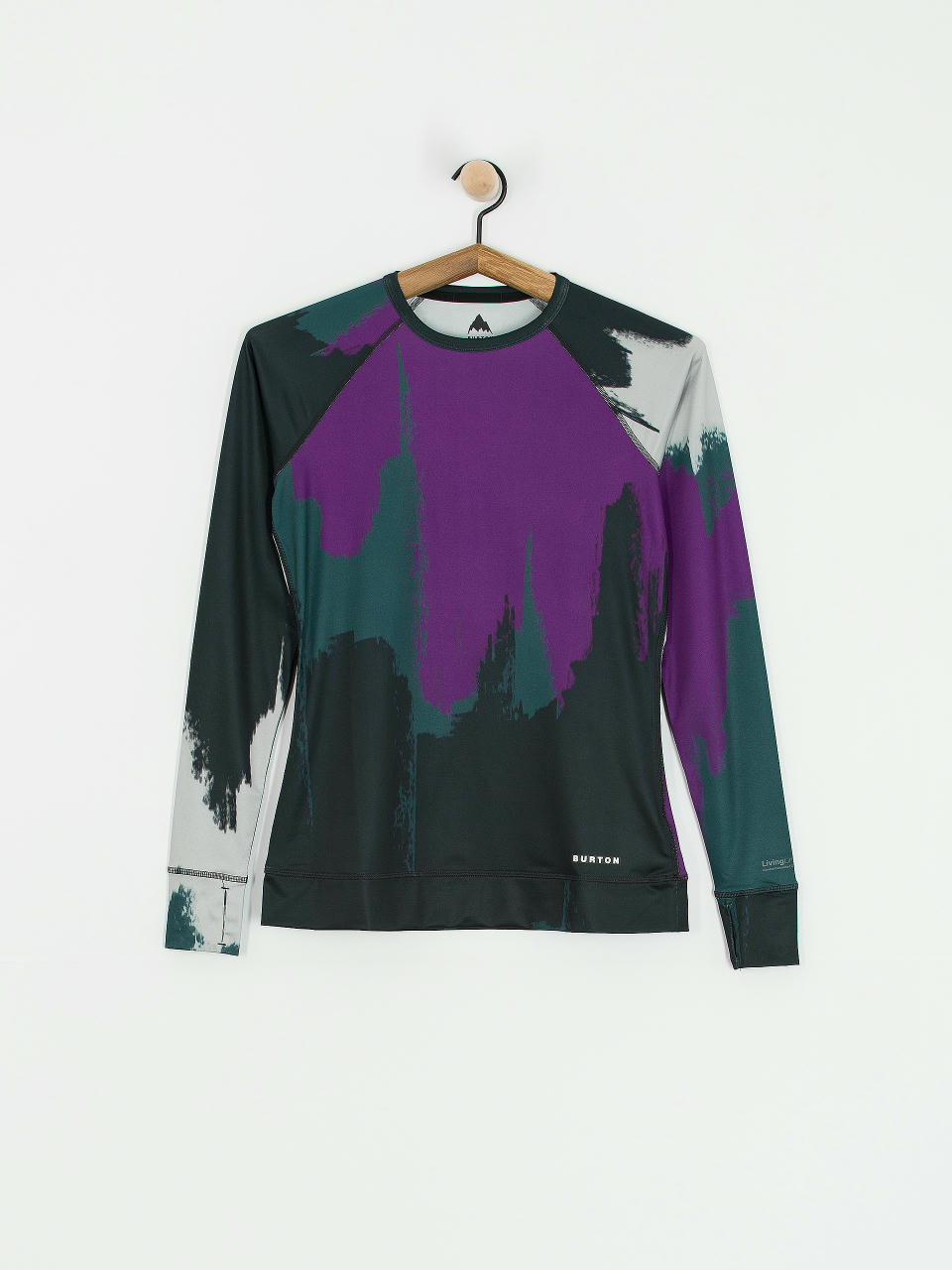 Burton Longsleeve Lightweight X Crew Wmn (silver sconce/forest chalk)