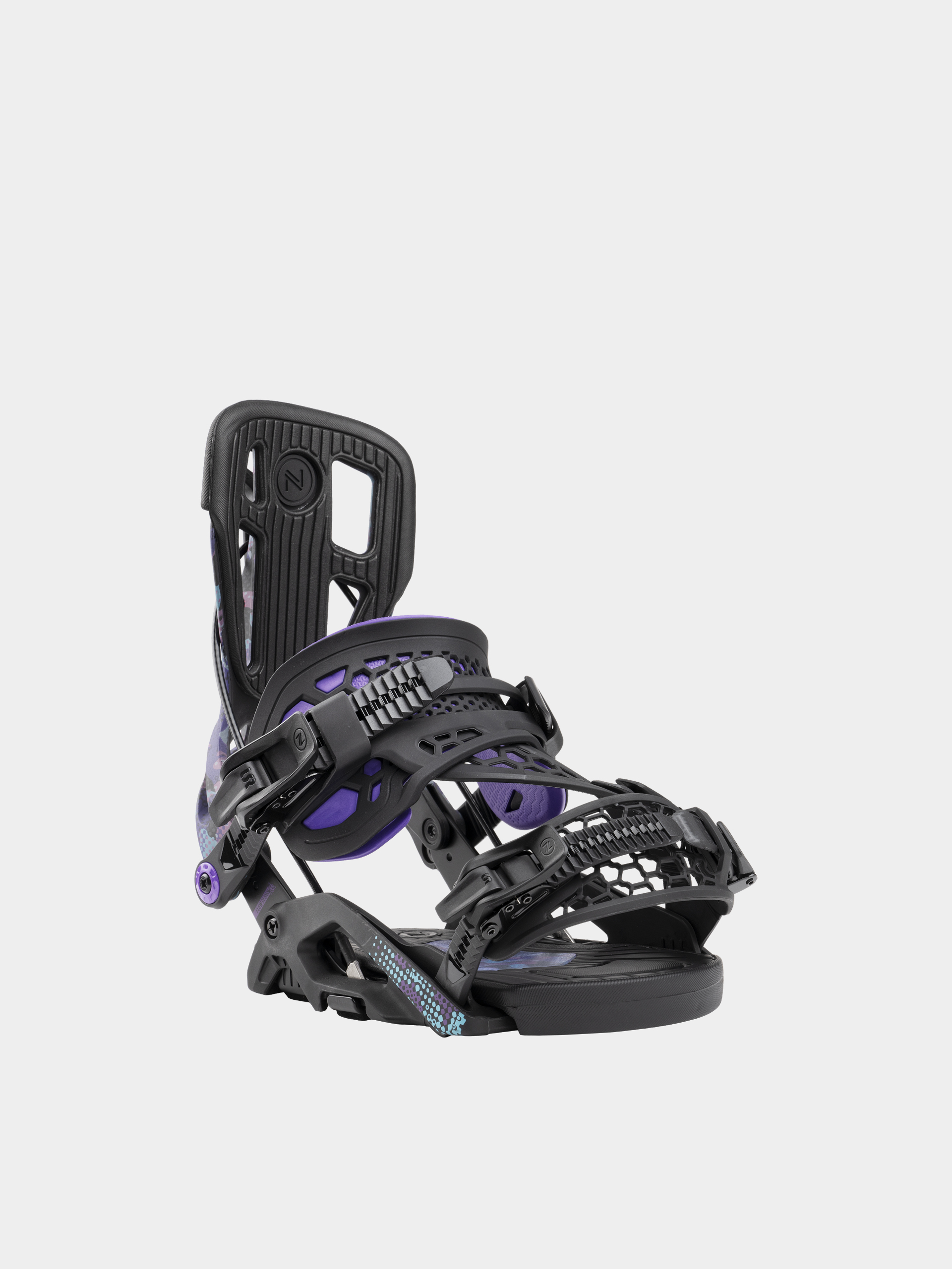 Nidecker Snowboard bindings Flow Fuse Hybrid - black, violet
