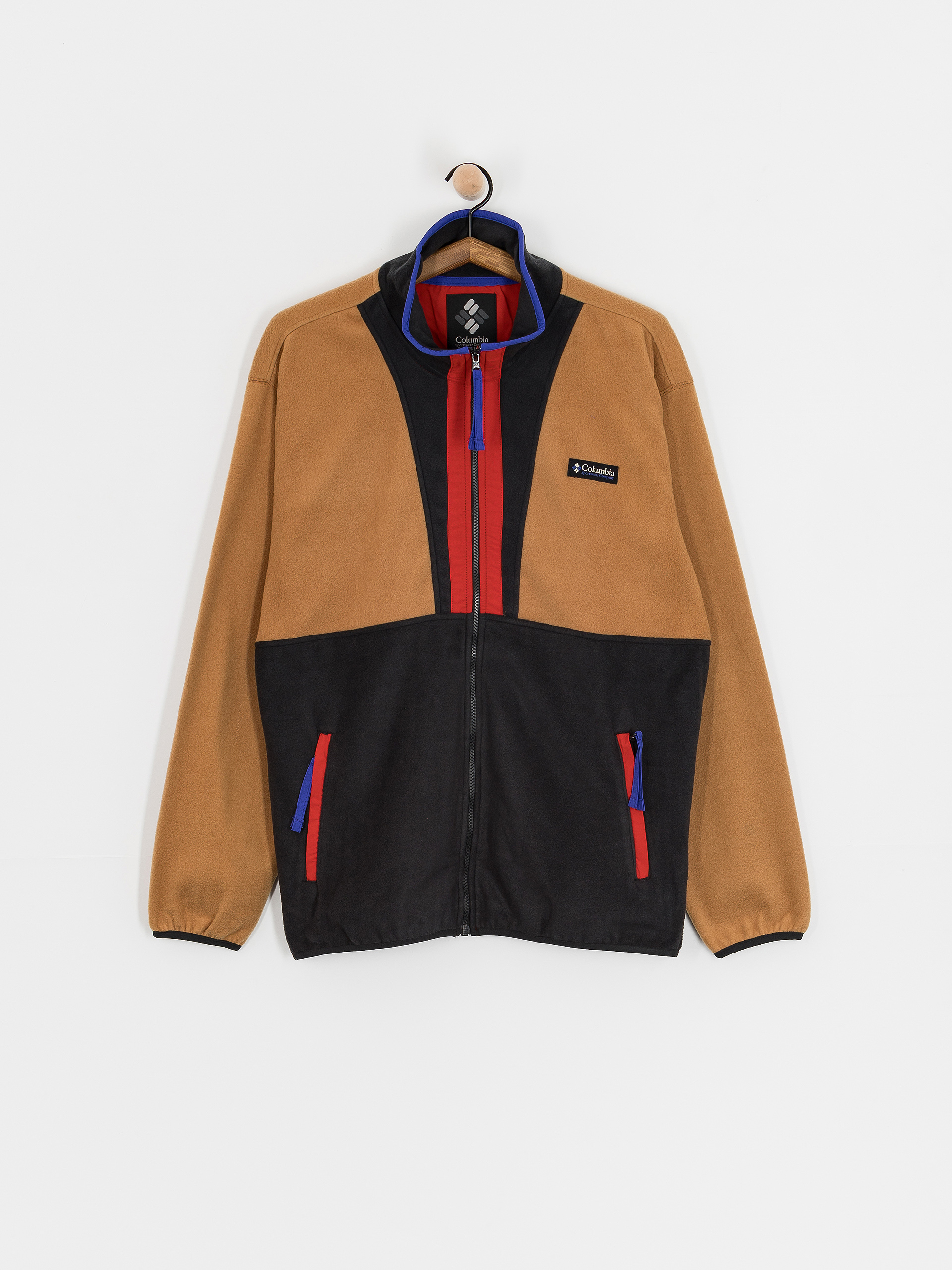 トップス BACK CHANNEL BACK FLEECE JACKET PANTS Columbia Fleece Backbowl II Full Zip - multicolor (camel brown bl)
