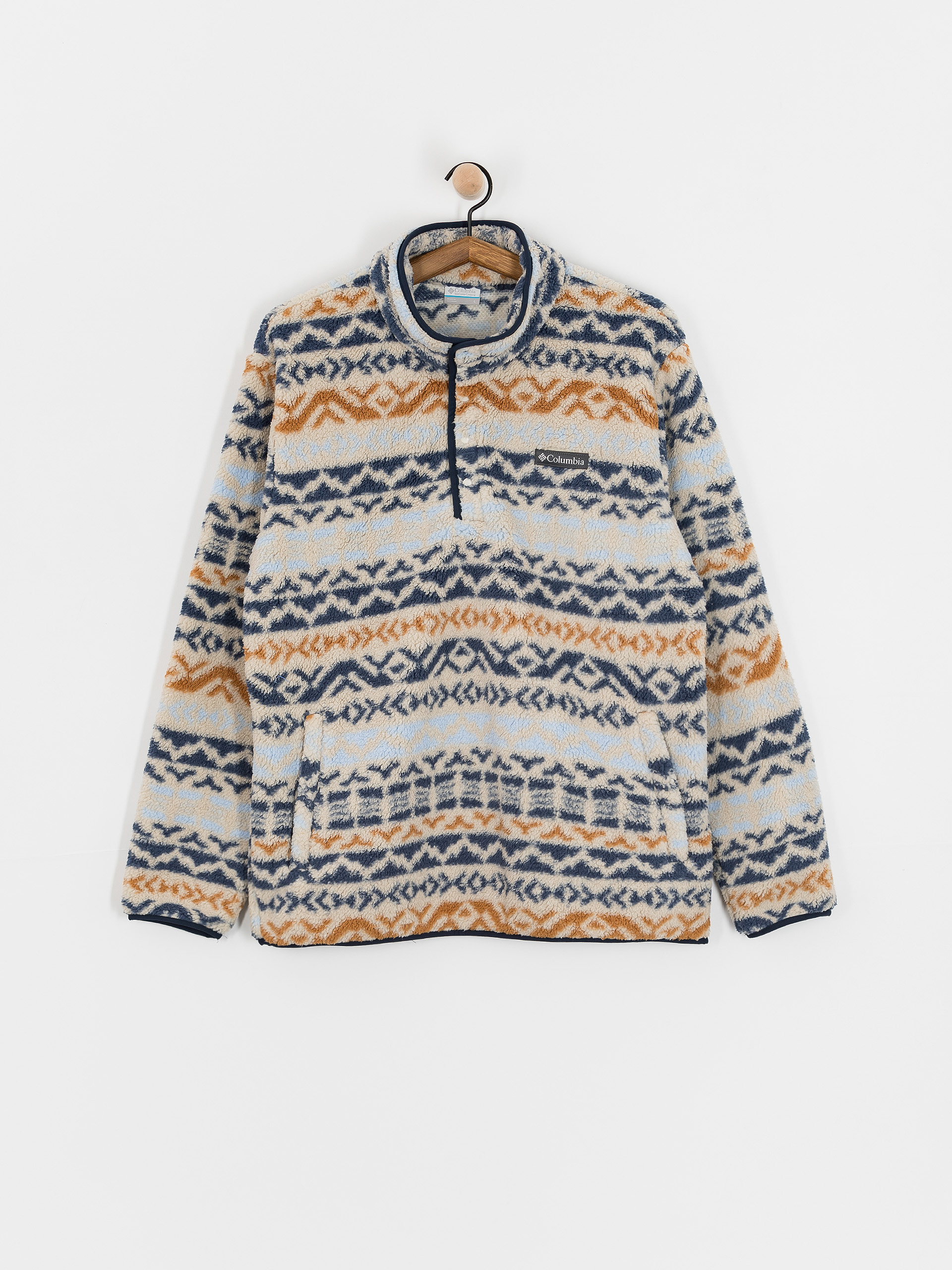 Mens Columbia Fleece  Rugged Ridge Half Snap (dark stone dar)