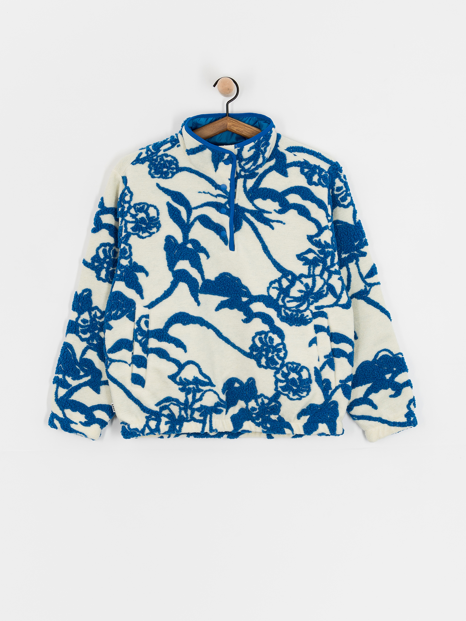 Womens OBEY Fleece  Scenic Mock (cream multi)