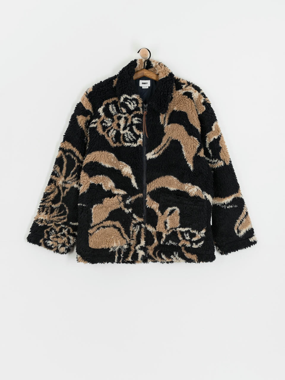 OBEY Jacke Mushroom Sherpa (dark navy multi)