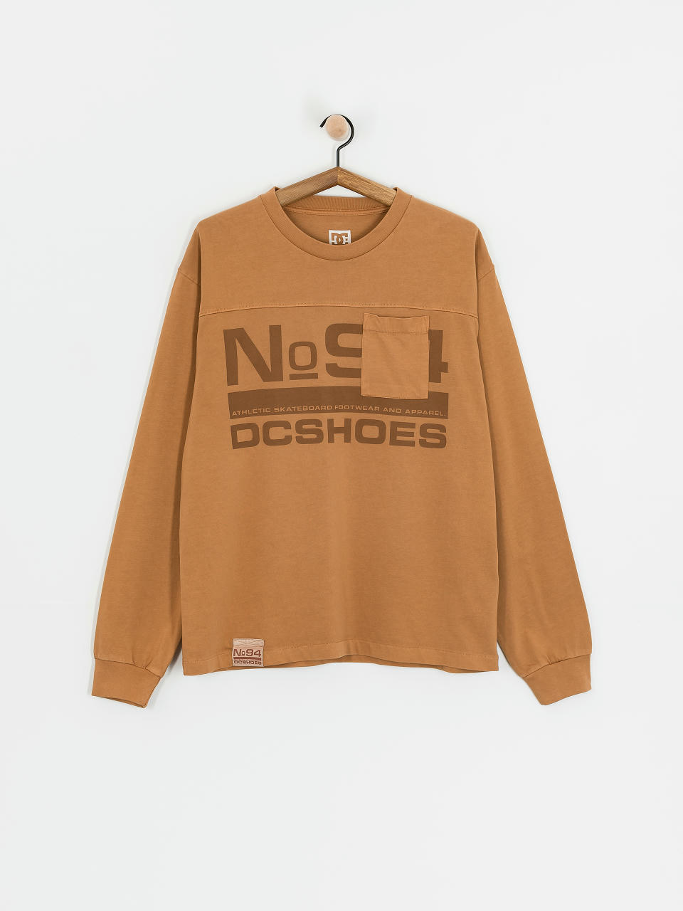 DC Longsleeve No 94 Worker Pocket (chipmunk enzyme wash)