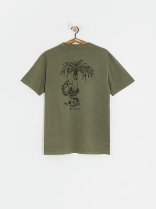 RVCA T-Shirt Pommier Palms (olive)