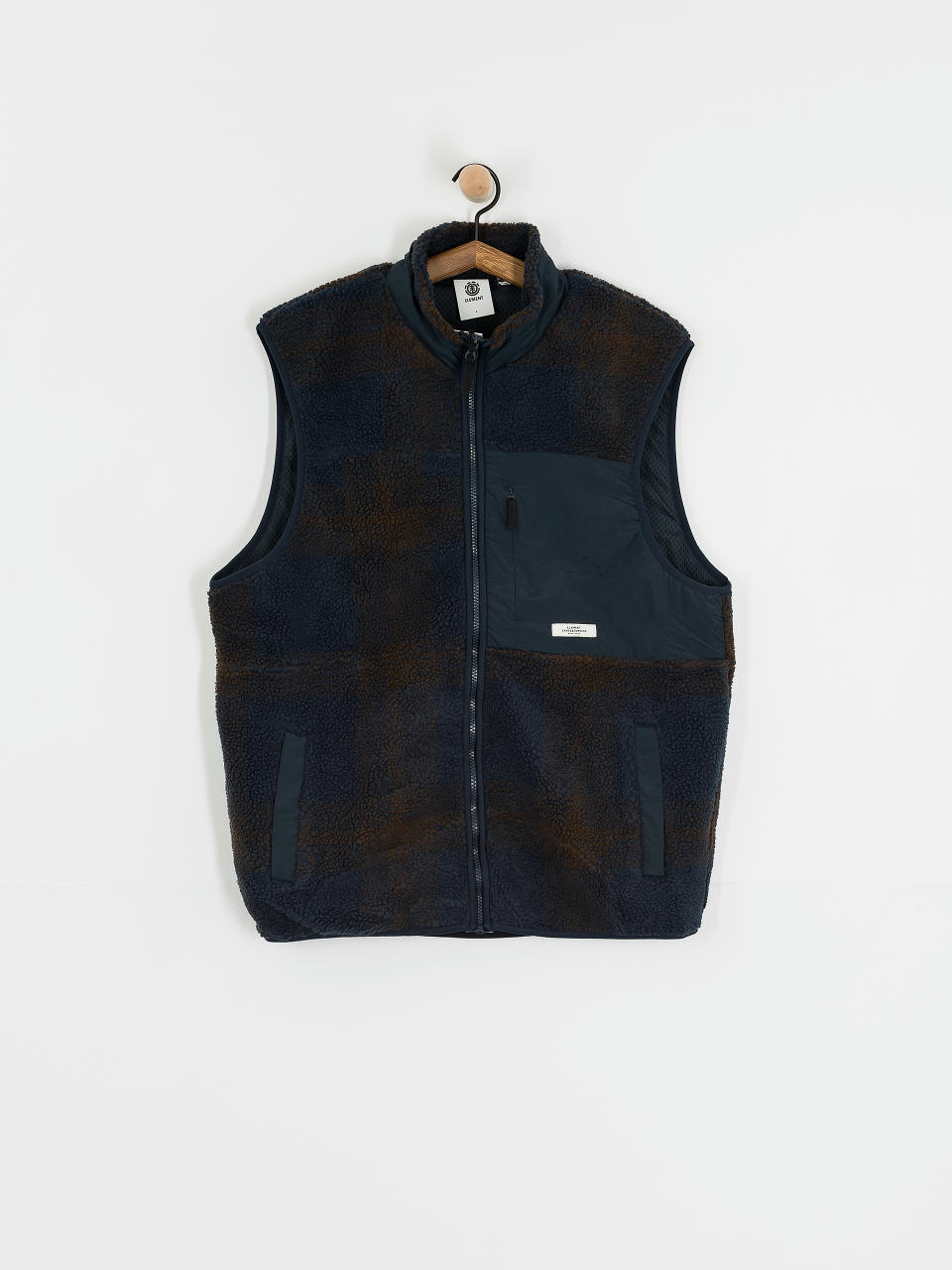 Element Vest Lake Vest Sherpa (eclipse navy/java plaid)