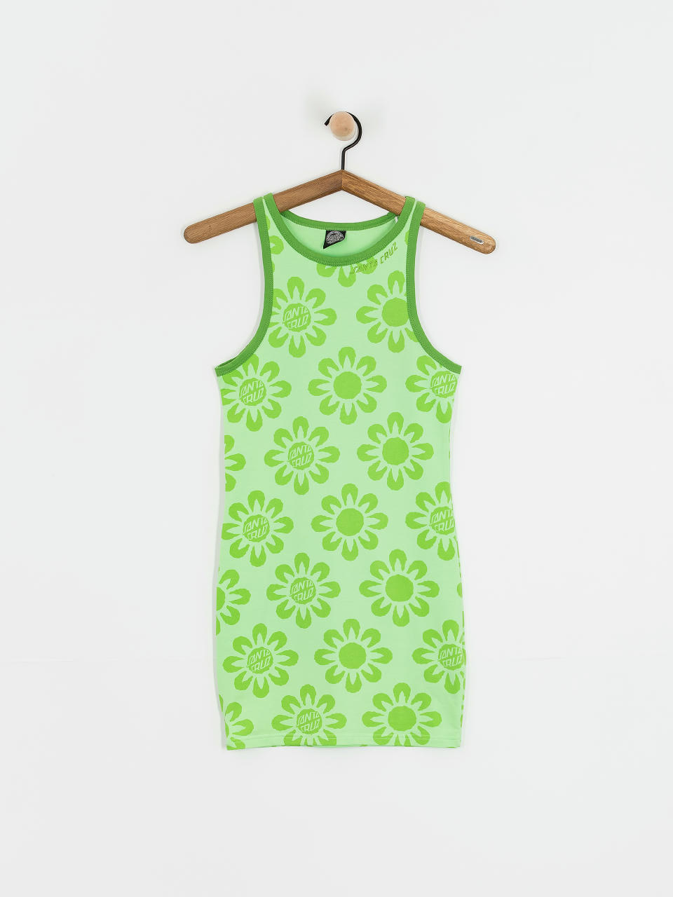 Santa Cruz Strip Racer Dress Wmn (green flowers)