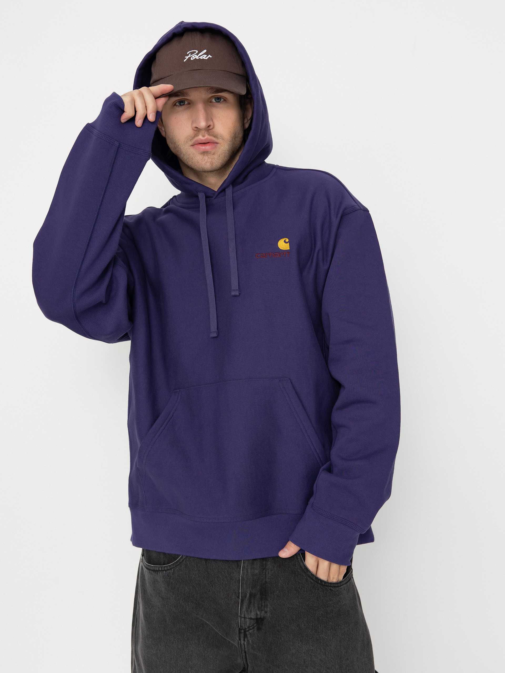 Carhartt WIP American Script HD Hoodie (aura)