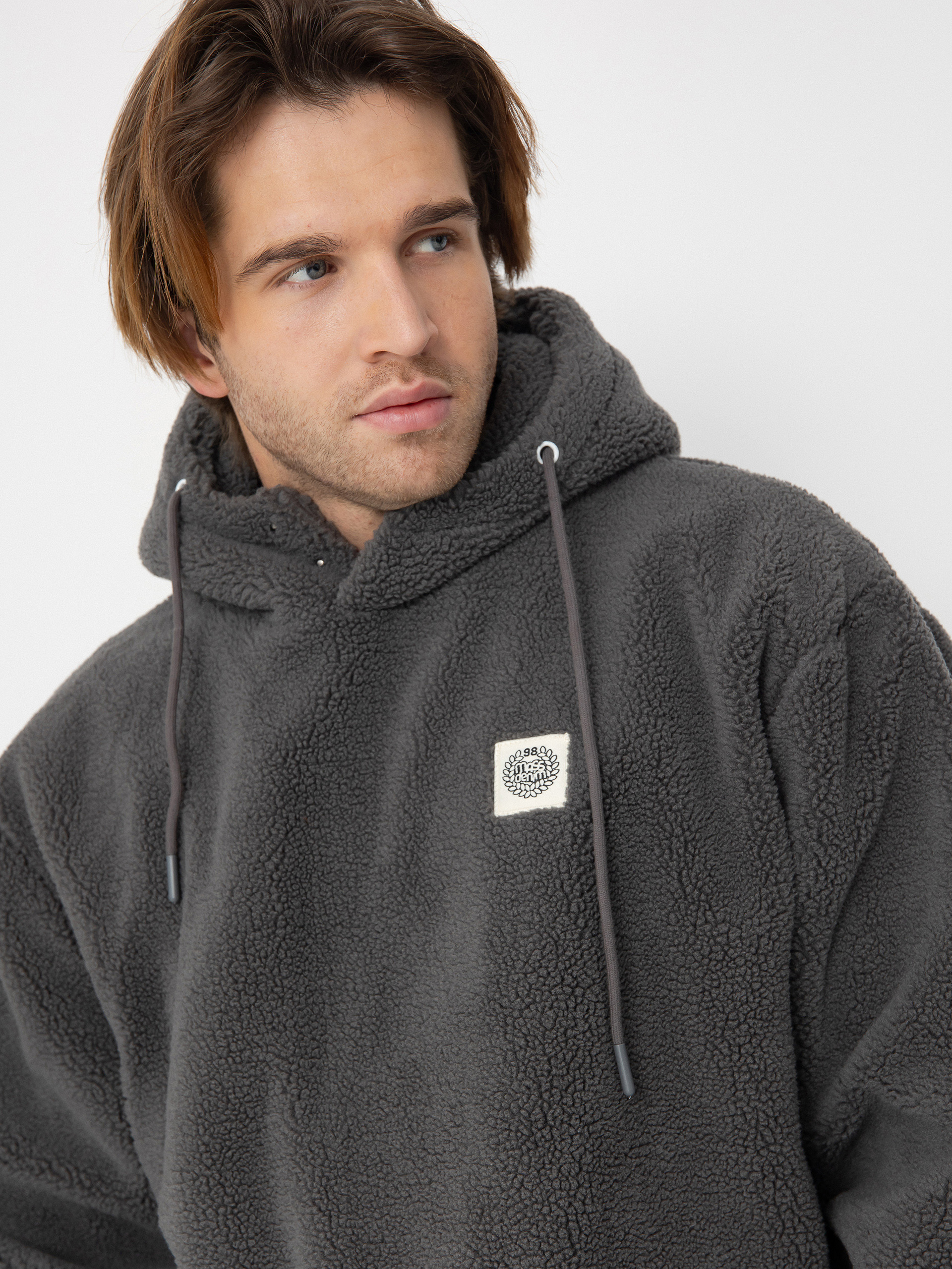 MassDnm Patch Teddy Hoody Jacket (grey)