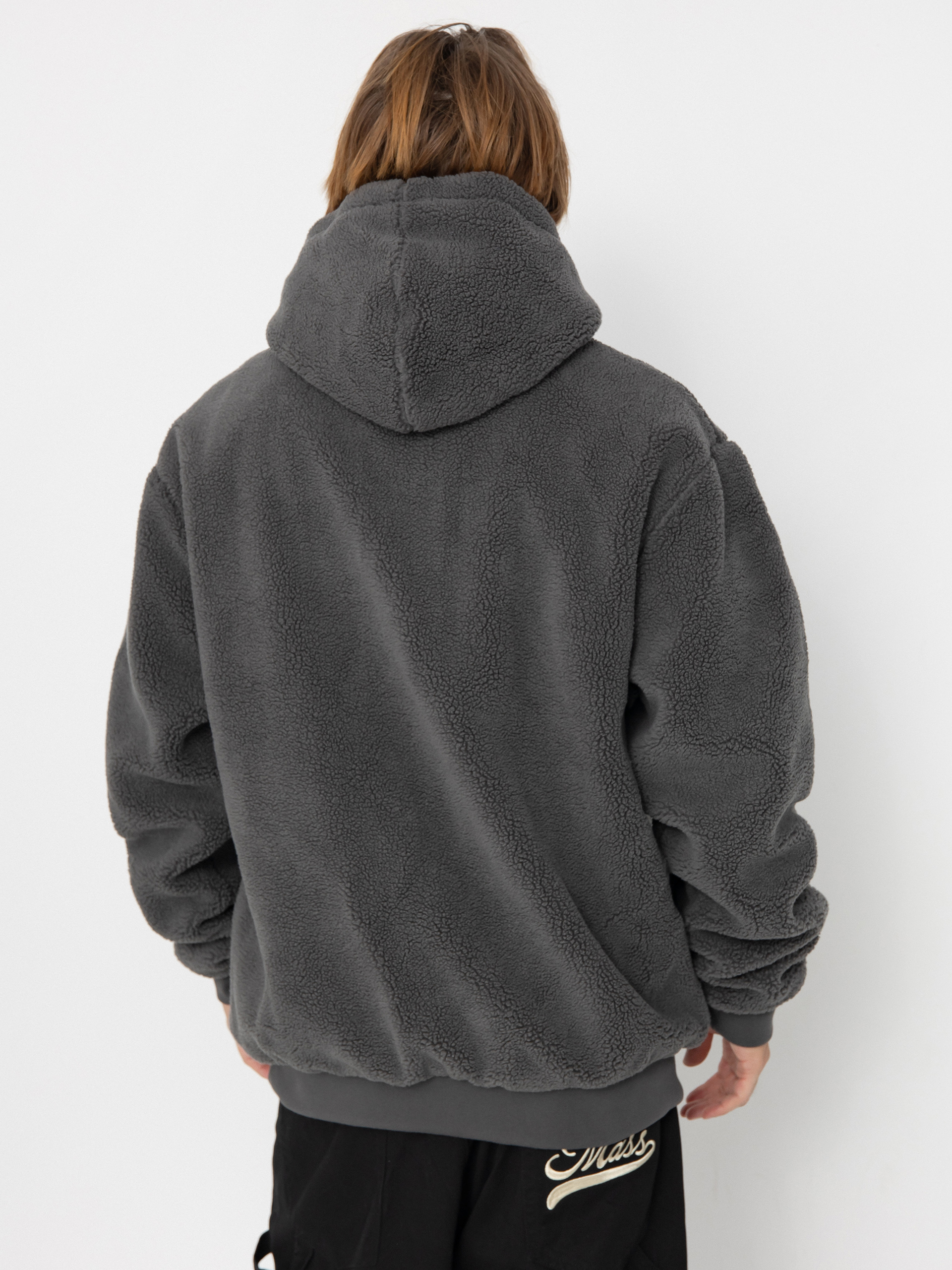 MassDnm Patch Teddy Hoody Jacket (grey)