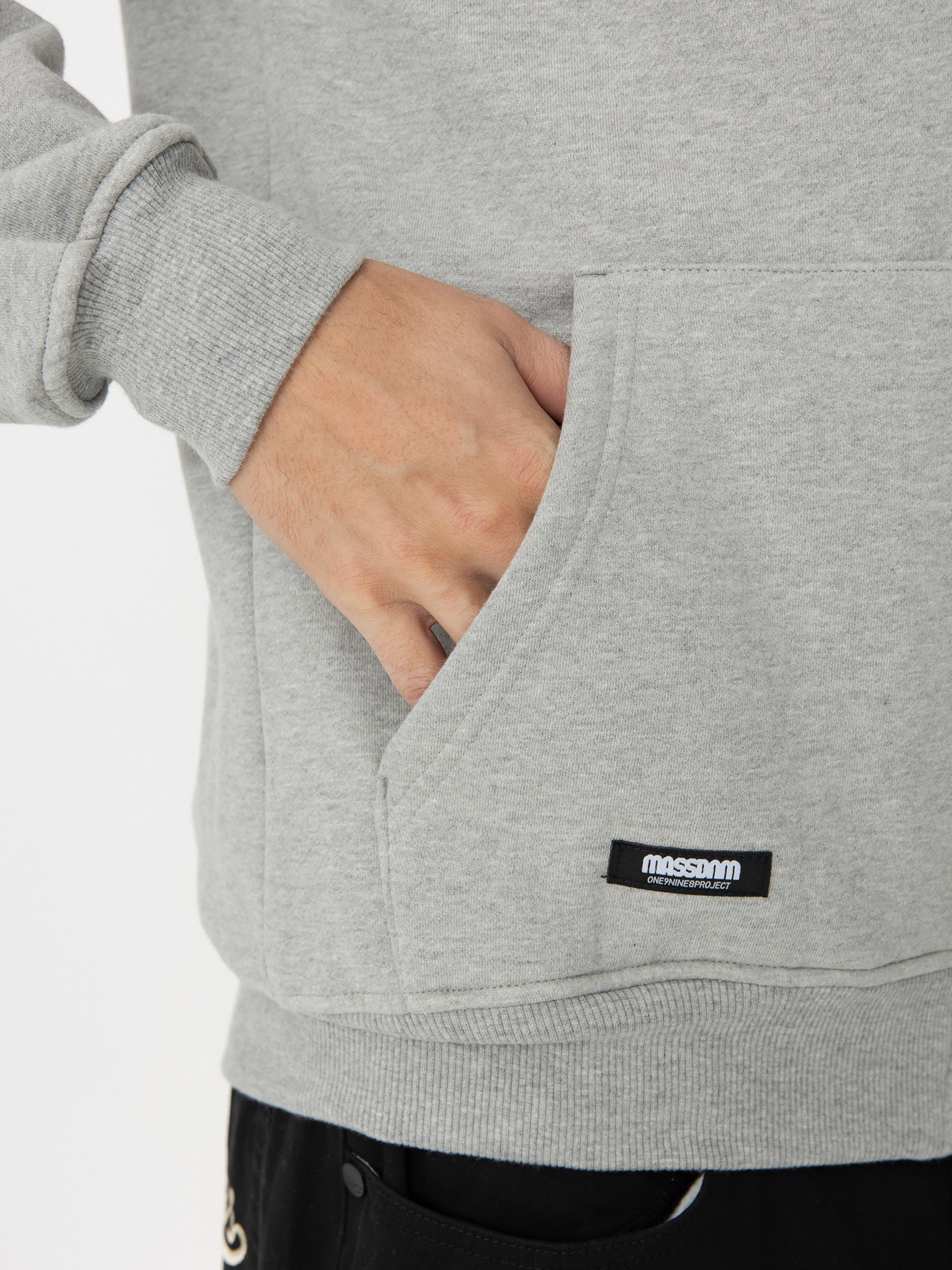 MassDnm Patch ZHD Hoodie (lt heather grey)