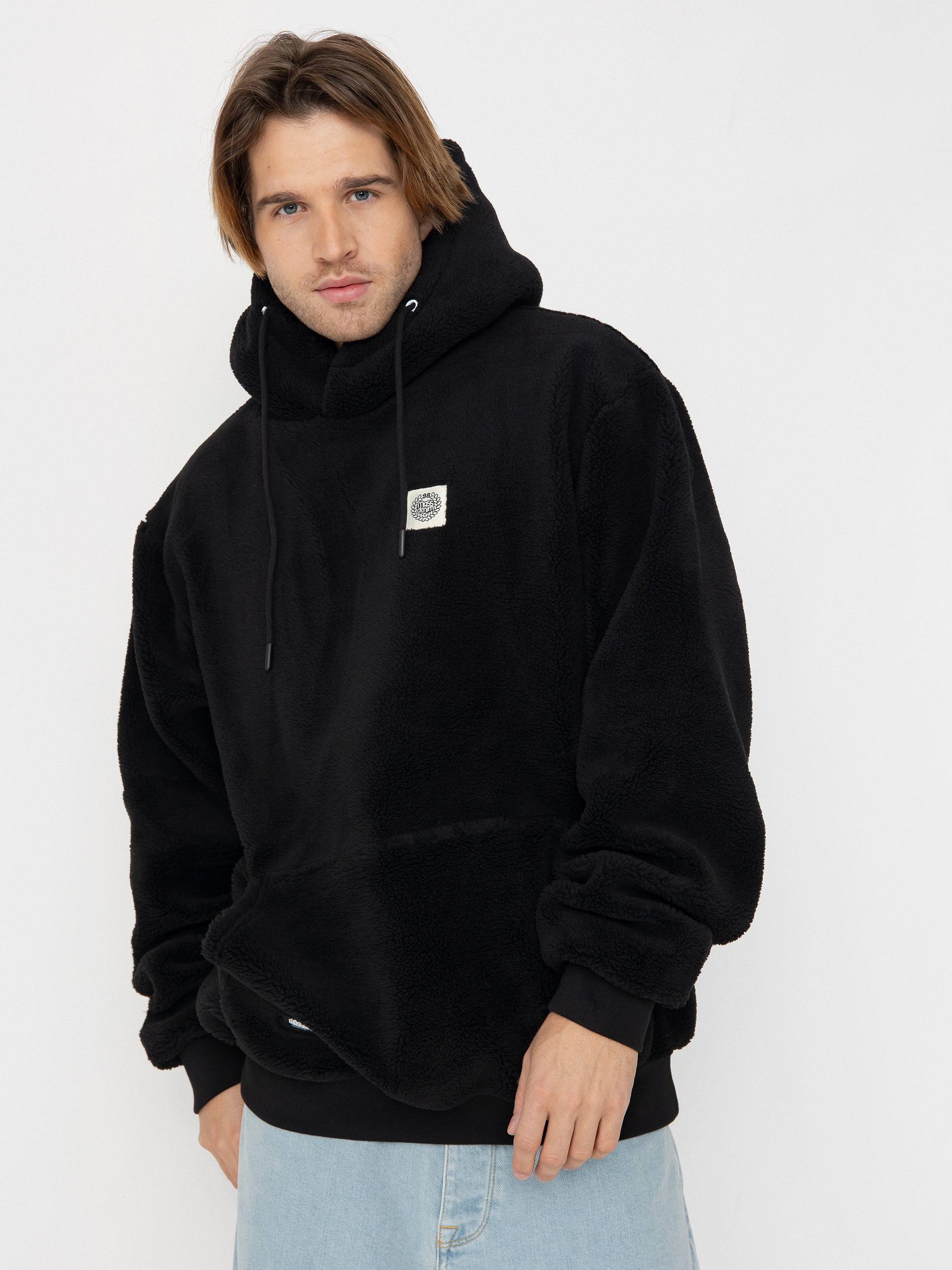 MassDnm Patch Teddy Hoody Jacke (black)