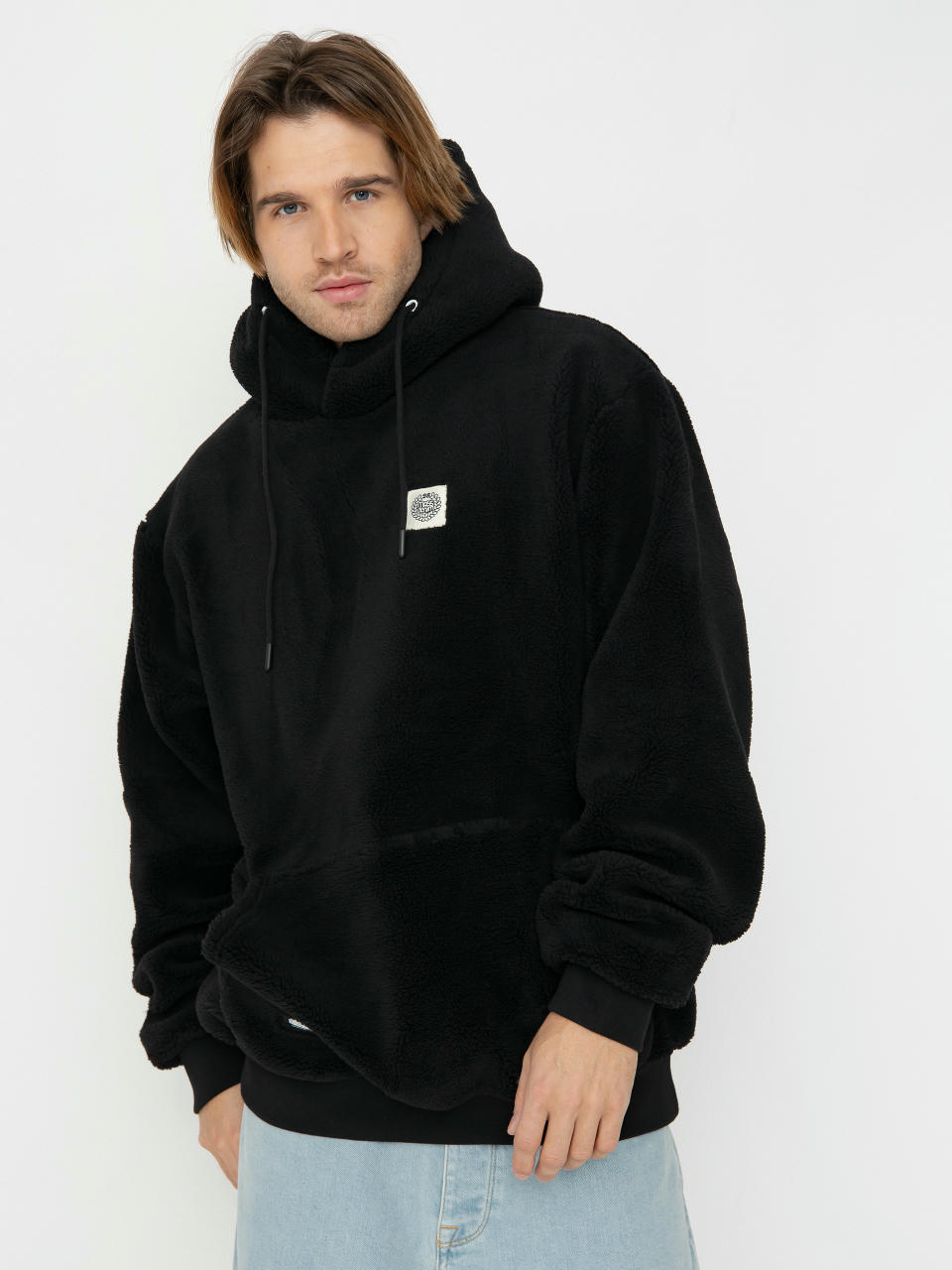 MassDnm Patch Teddy Hoody Jacket (black)