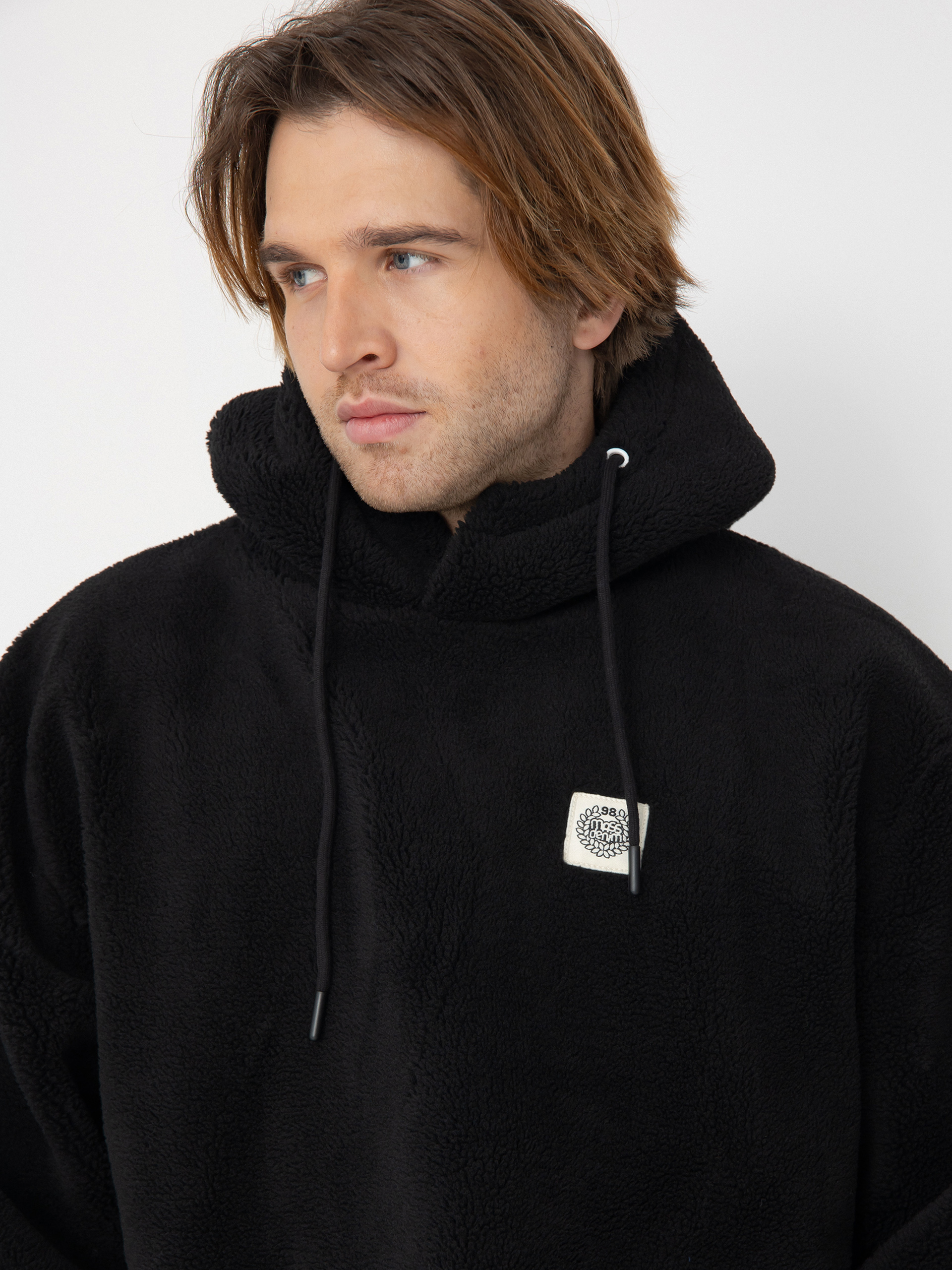 MassDnm Patch Teddy Hoody Jacket (black)