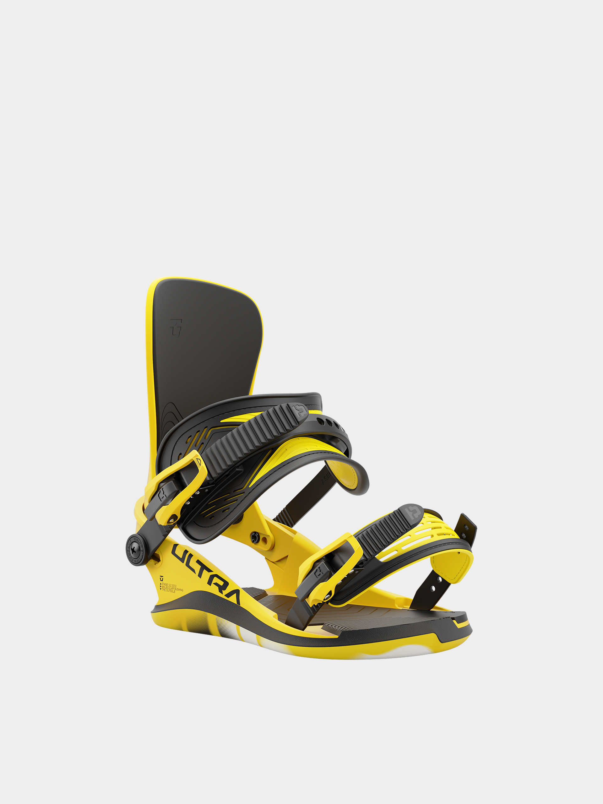 Union Strata x Cobra Dogs Snowboard bindings - red, yellow (yellow red)