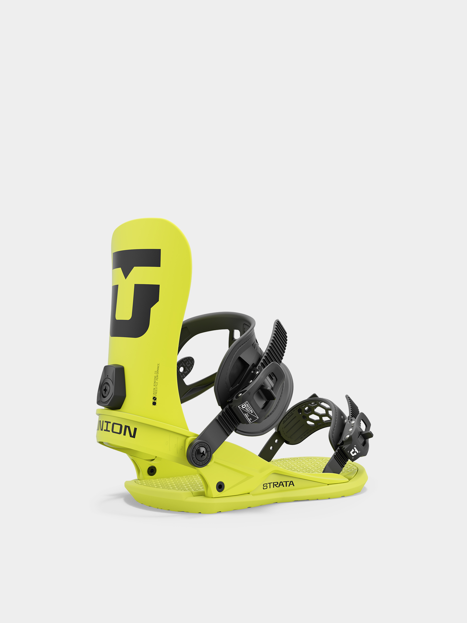 Union Snowboard bindings Strata - yellow (acid green)