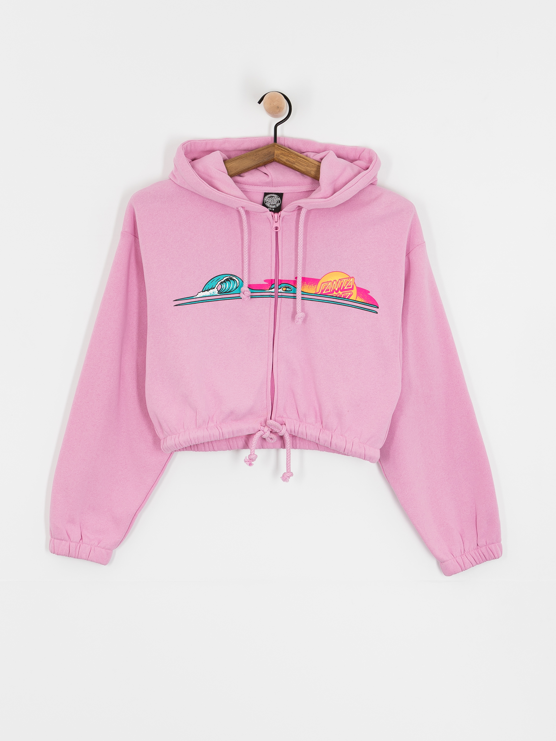 Santa Cruz Sunrise Dot Zip Sweatshirt Wmn (fondant pink)