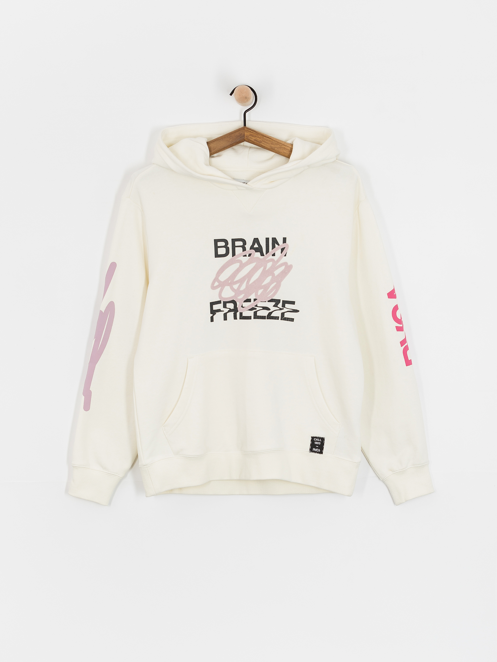 RVCA Brain Freeze Slouched HD Hoodie Wmn (eggshell)