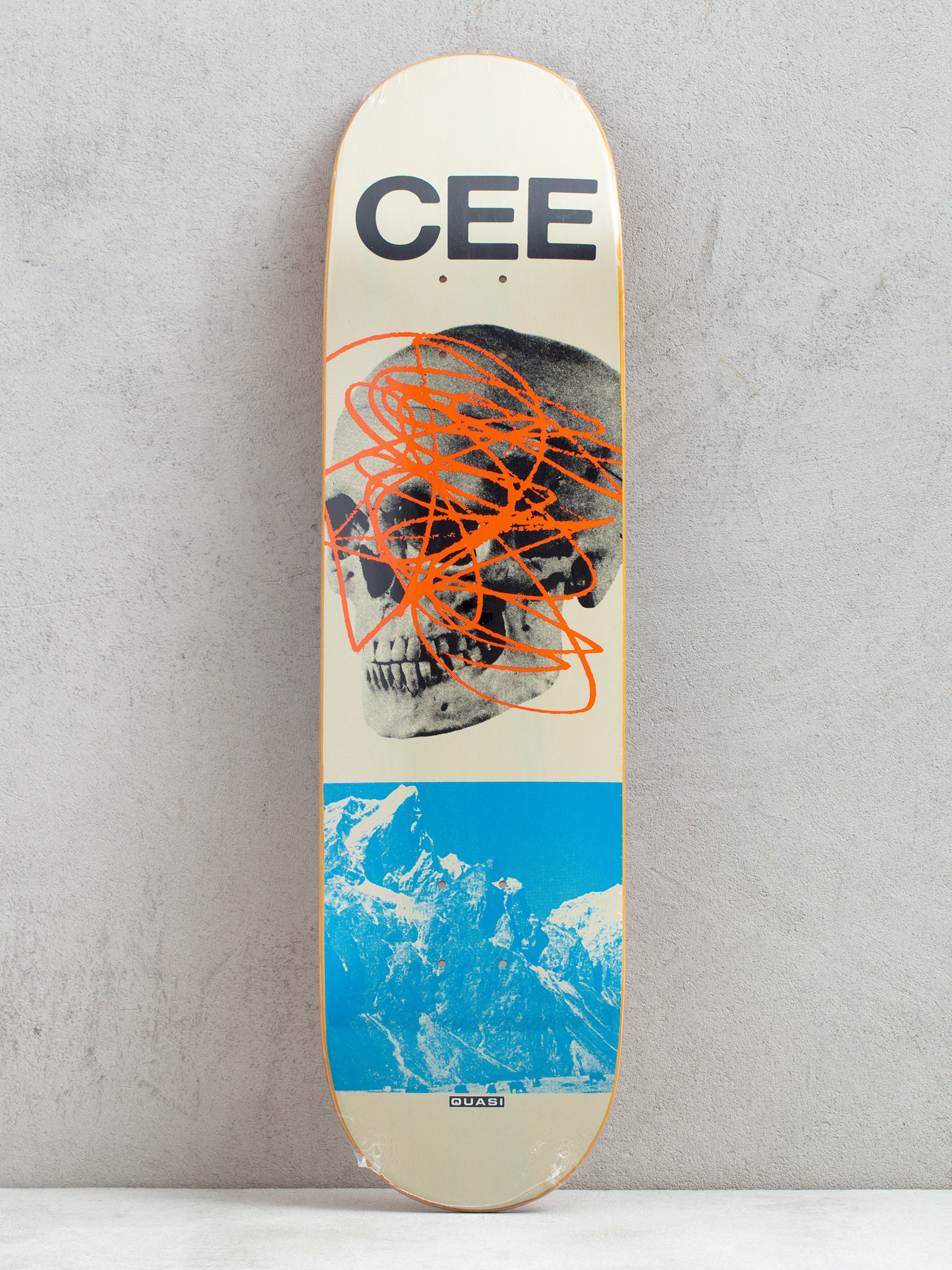 Quasi Skateboards Deck Crockett Mountain (beige/blue)