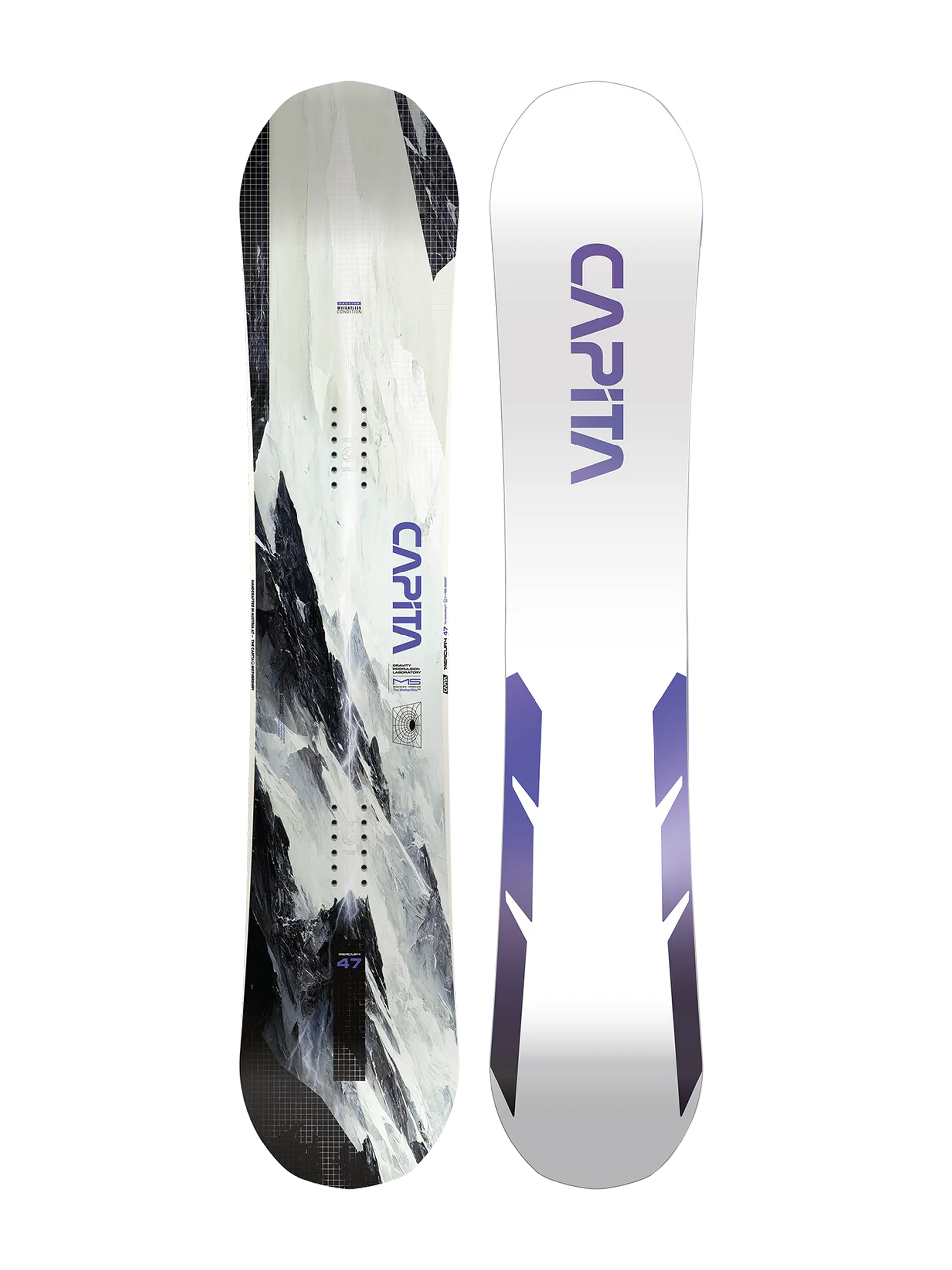 Capita Snowboard Mercury - white, black (white/violet)