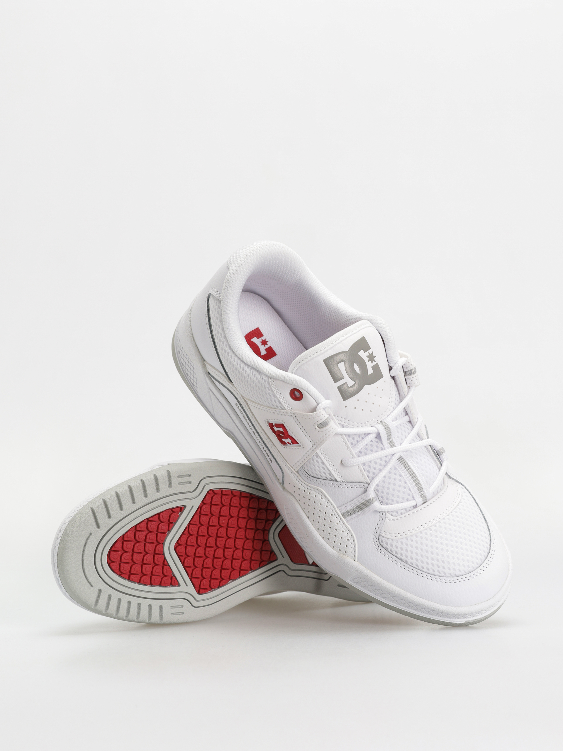 DC Construct Shoes (white/red/grey)