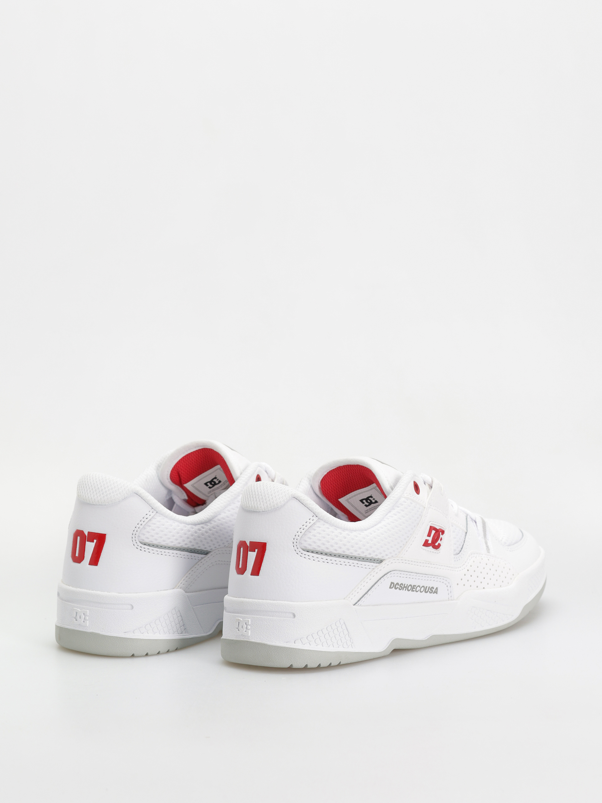 DC Construct Shoes (white/red/grey)