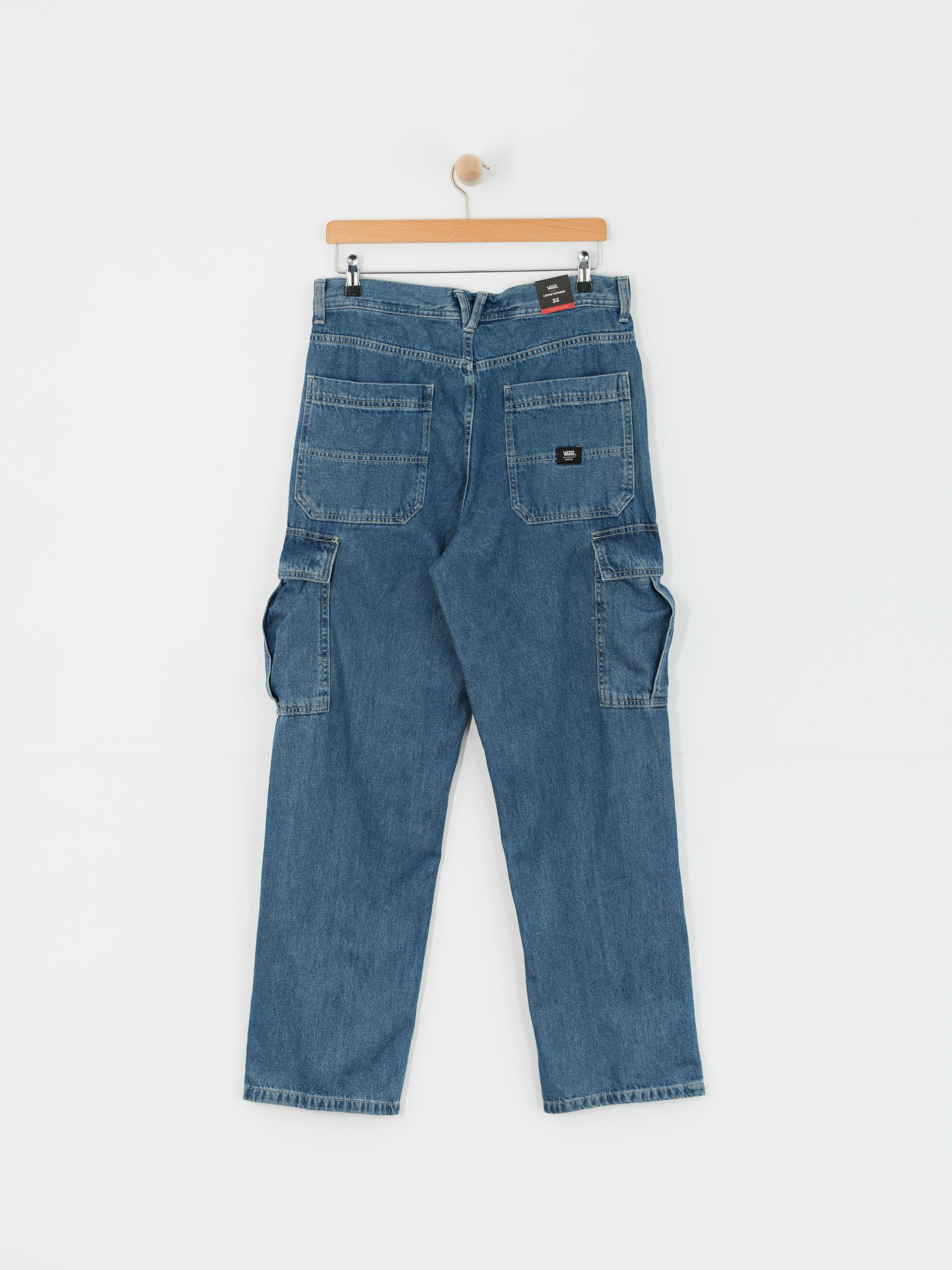 Vans Service Cargo Loose Denim Pants (vintage indigo)