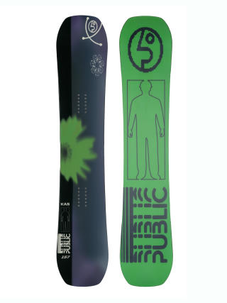 Public Snowboard Statement (green/black)