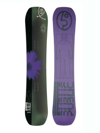 Public Snowboard Statement (purple/black)