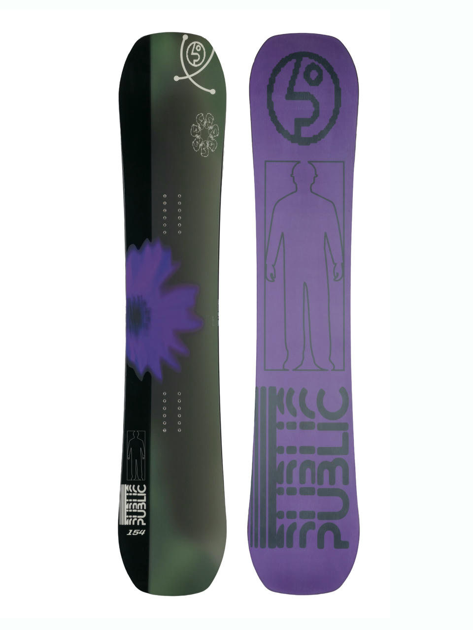 Herren Public Snowboard Statement (purple/black)