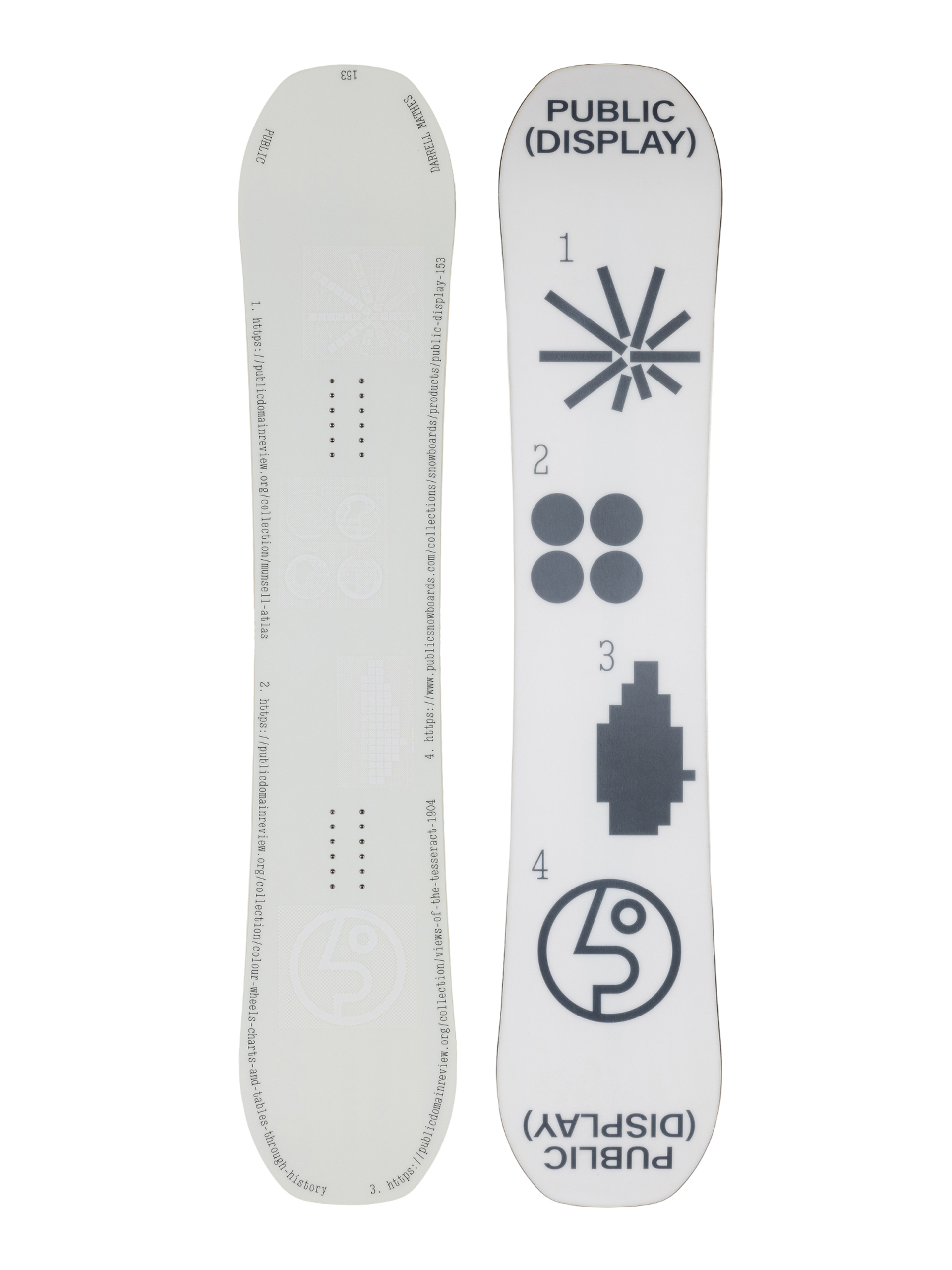 Public Snowboard Display (white/black)