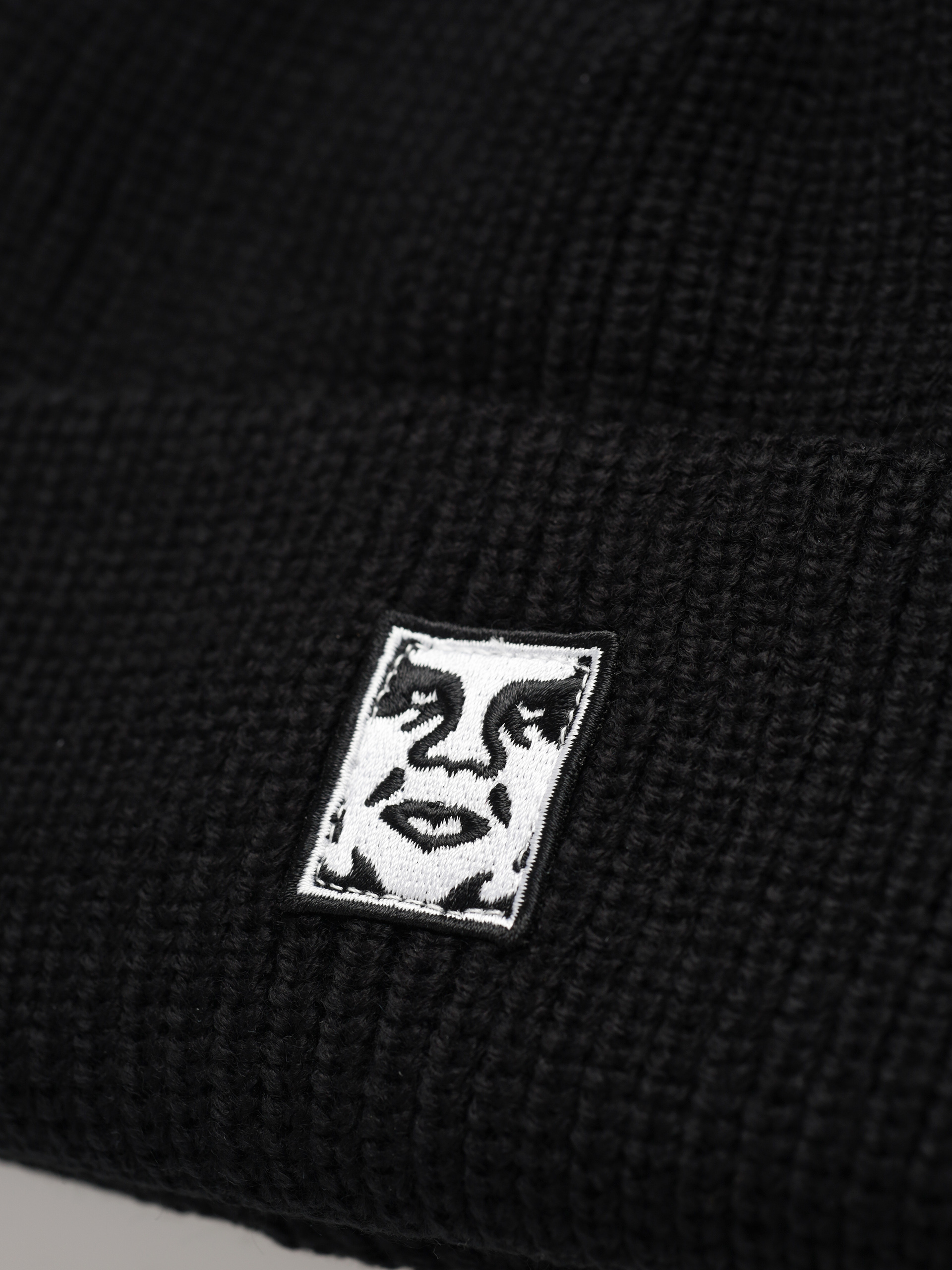 OBEY Mid Icon Patch Beanie (black)
