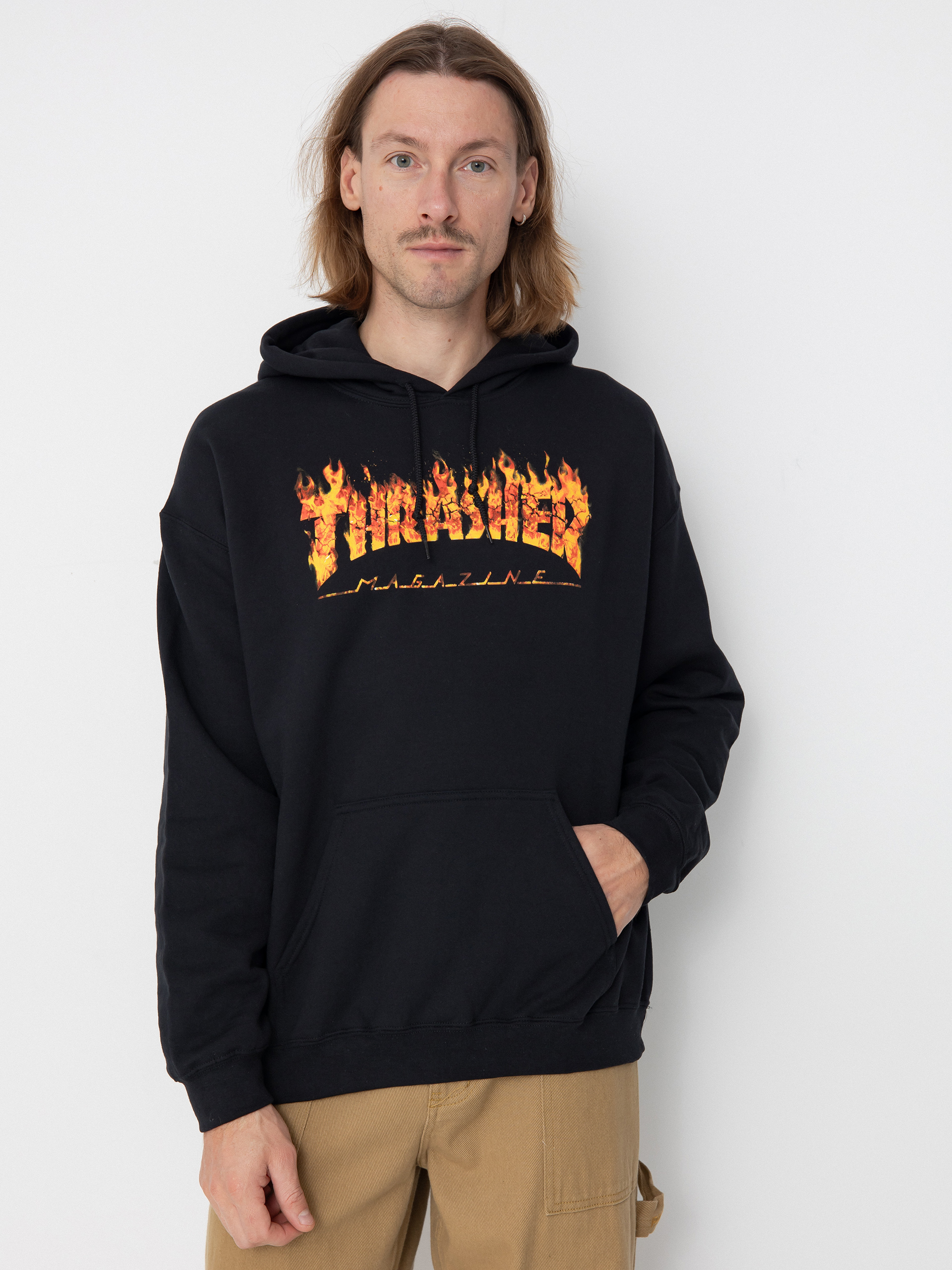 Thrasher Hoodie Inferno HD black (black)