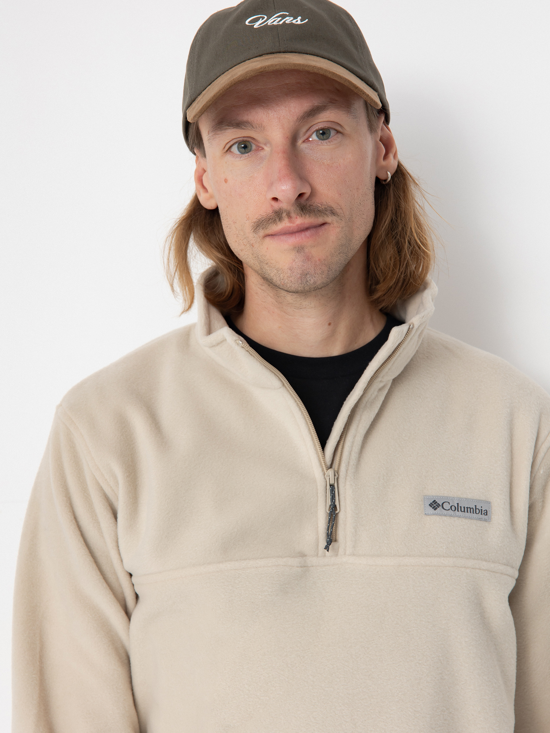 Mens Columbia Fleece  Steens Mountain Half Zip (ancient fossil)