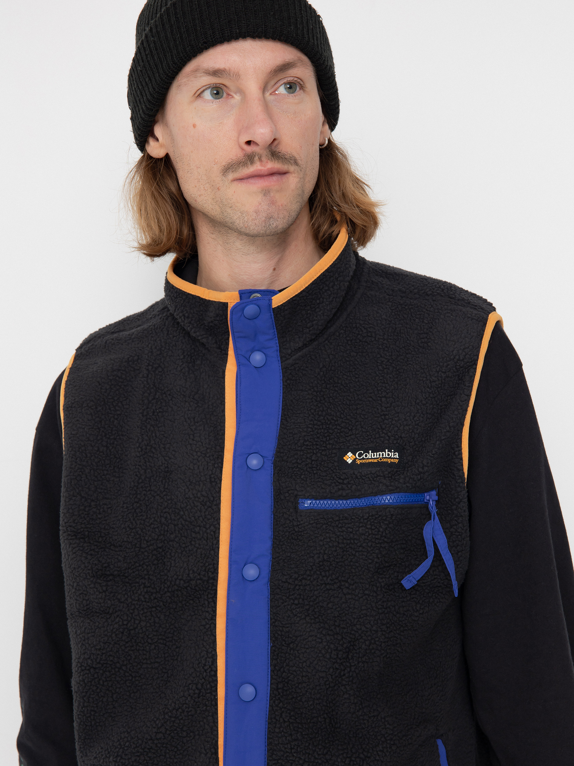 Herren Columbia Fleece Jacke Helvetia II Vest (black)