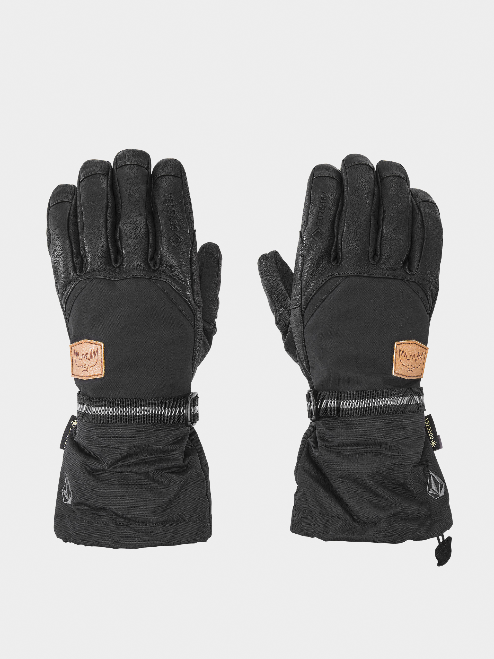 Burton Gondy Gore Tex Leather Mittens Gloves - yellow (rawhide)