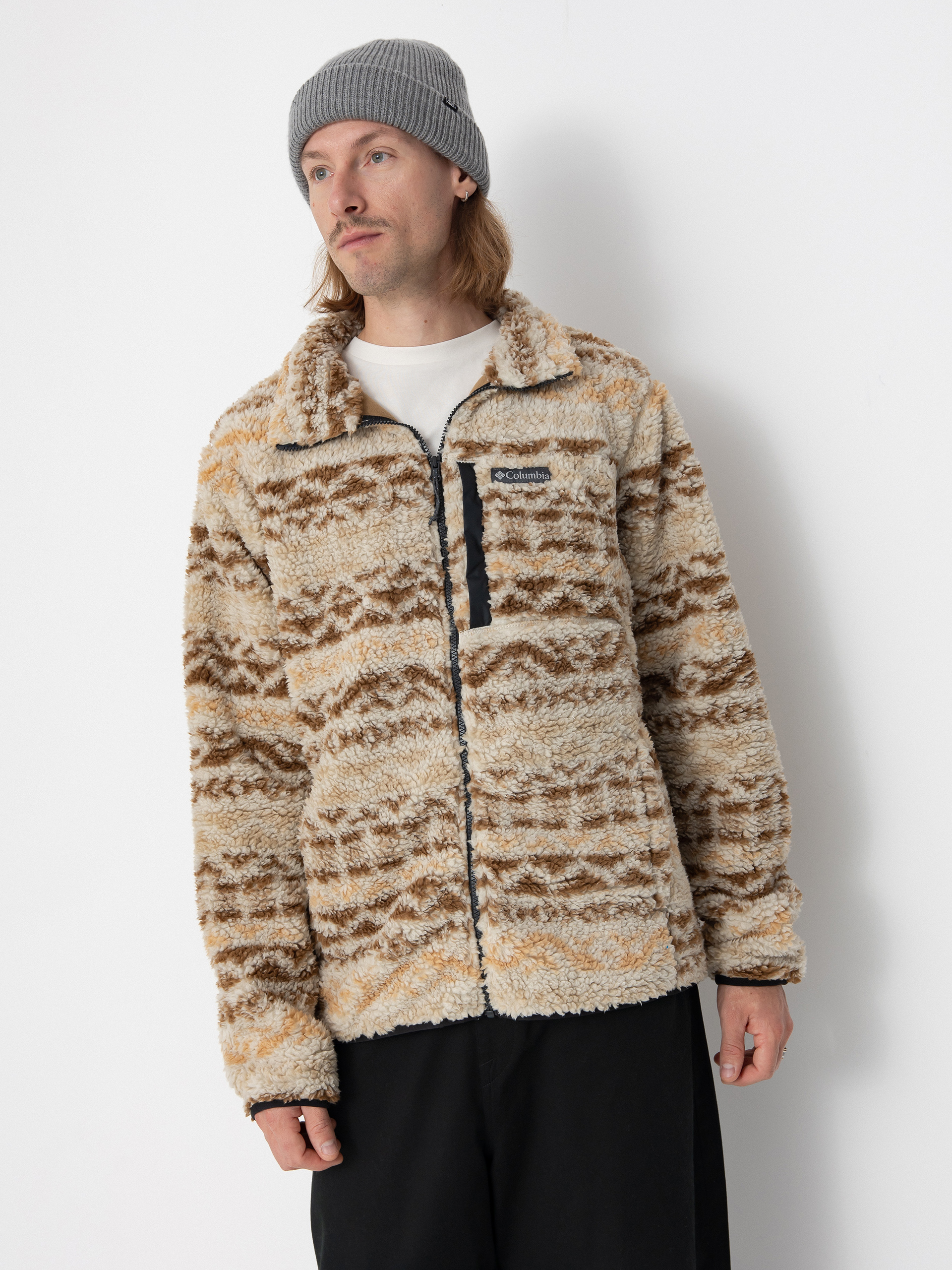 Columbia Fleece  Winter Pass Printed Fleece II (dark stone del)