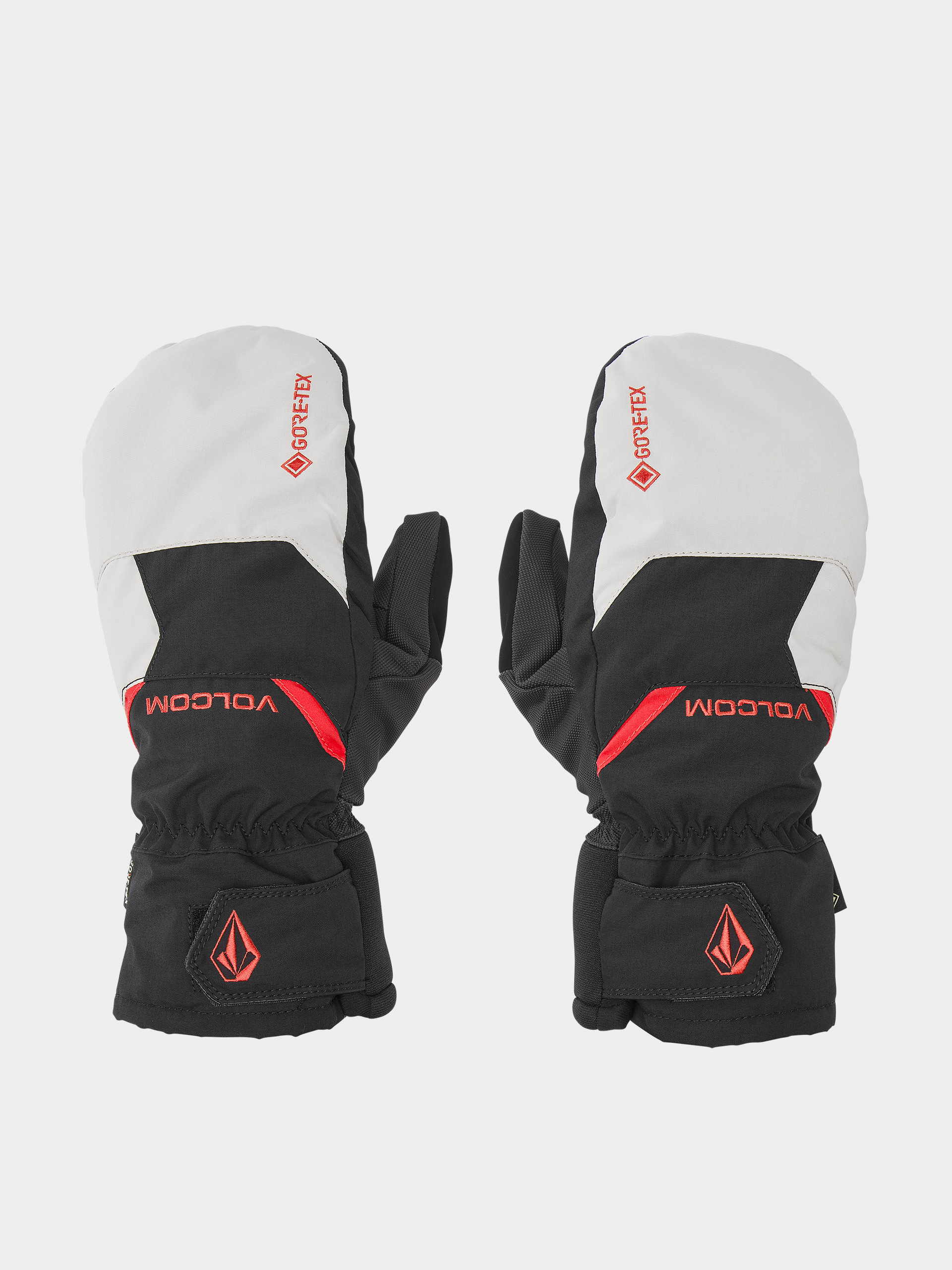 Volcom Gloves Stay Dry Gore Tex Mitt - white, black (stone)