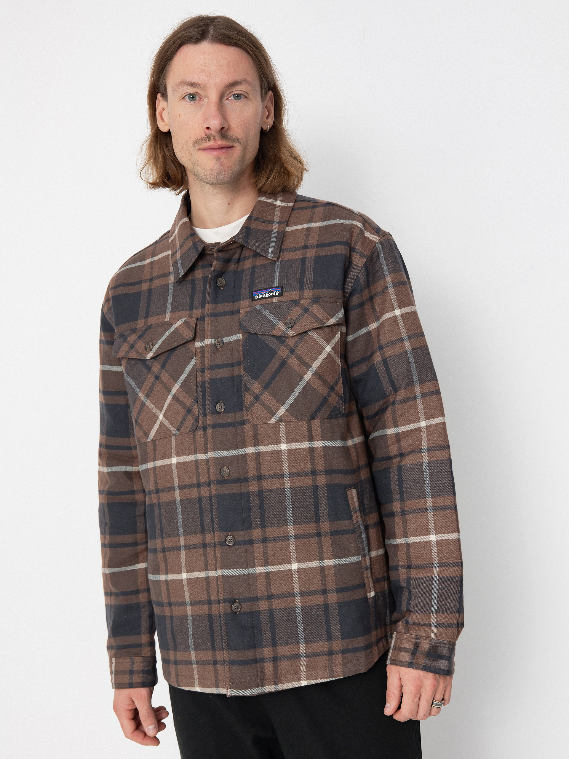 Patagonia Shirt LW Insulated Fjord Flannel brown (outdoor