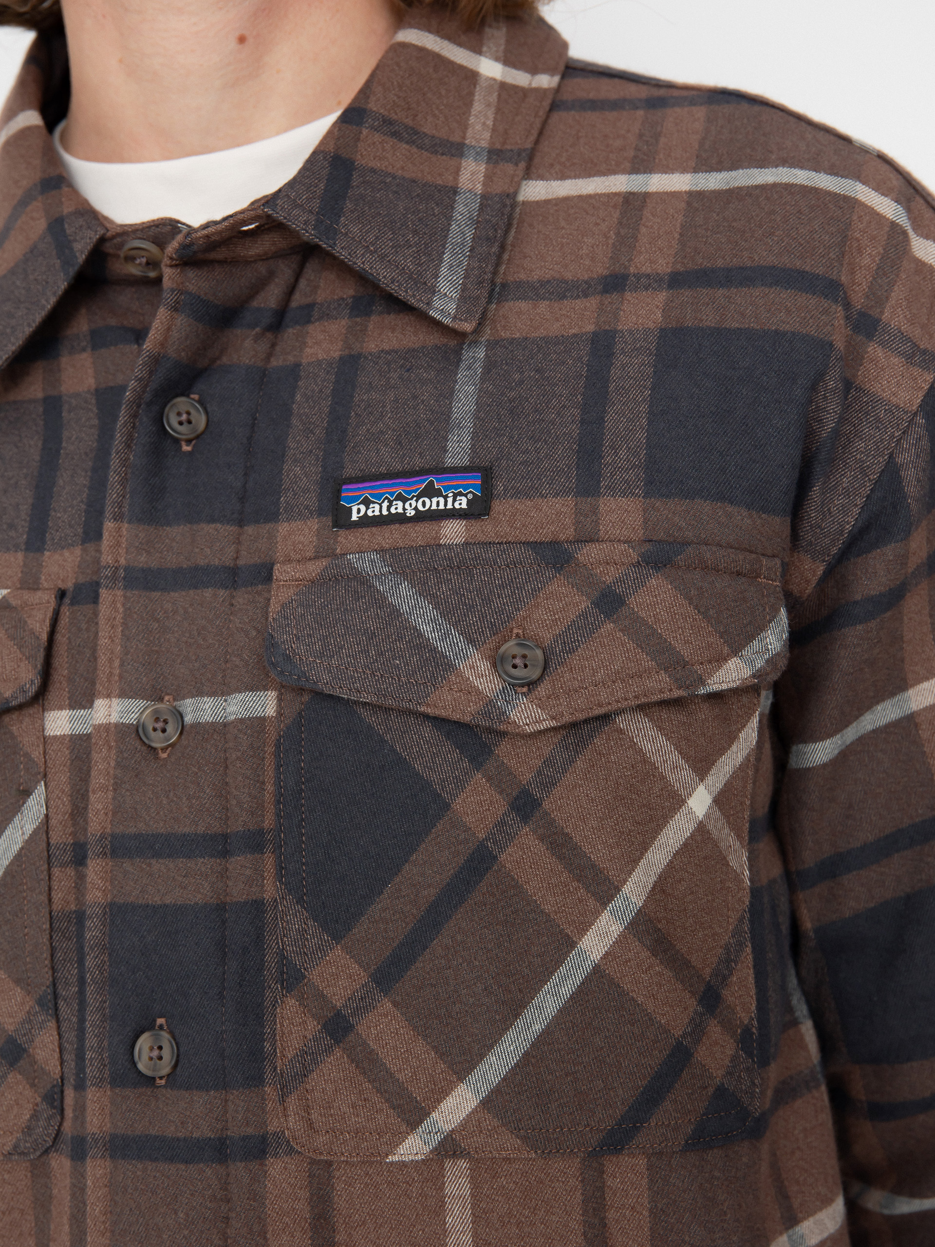 Patagonia Shirt LW Insulated Fjord Flannel (outdoor molasses brown)