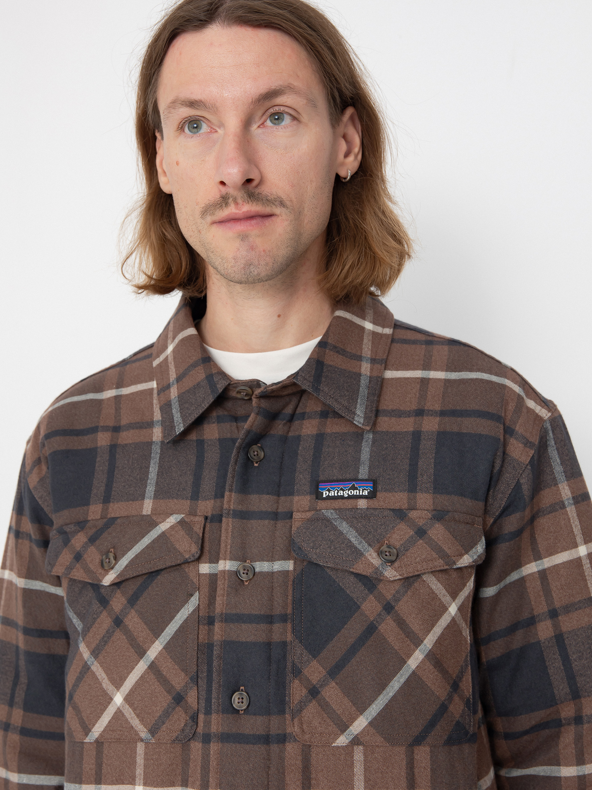 Patagonia Shirt LW Insulated Fjord Flannel (outdoor molasses brown)