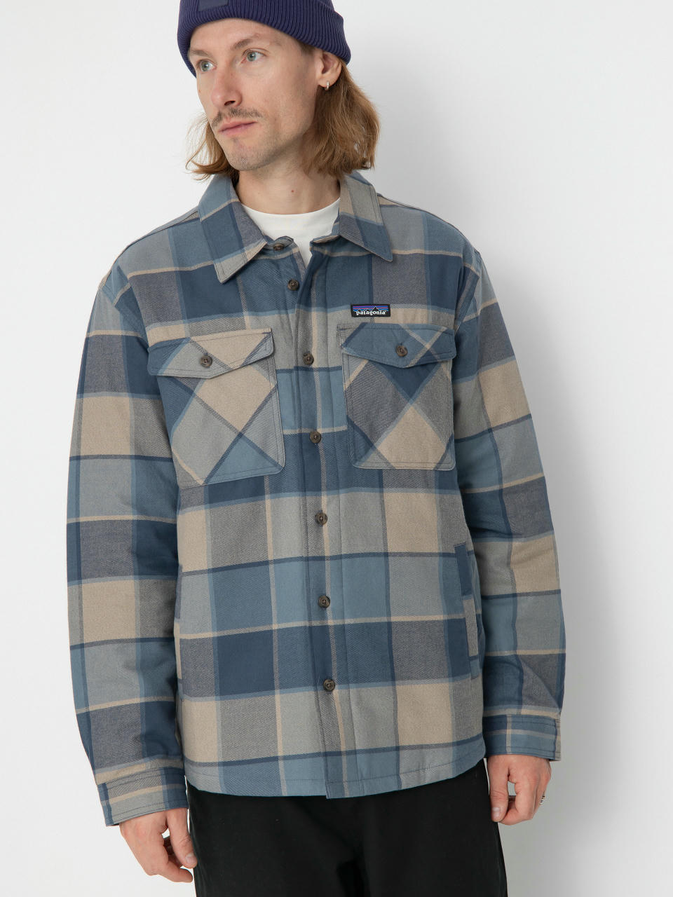 Patagonia Hemd LW Insulated Fjord Flannel (william smolder blue)