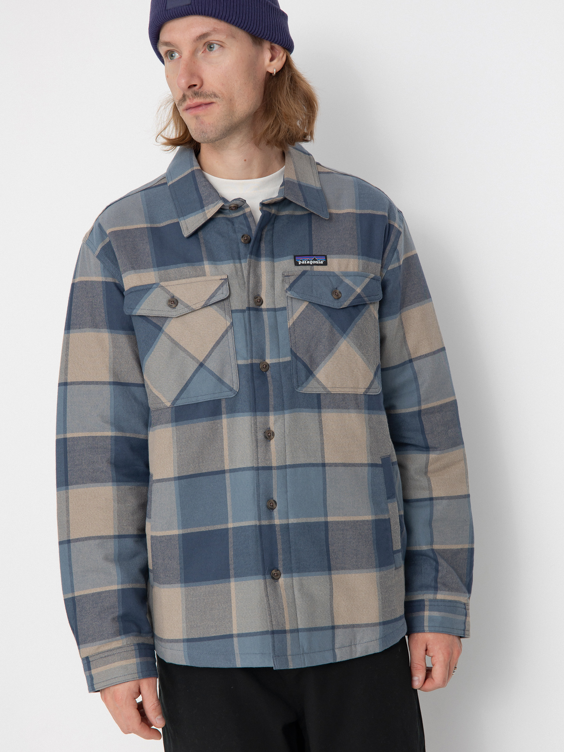 Patagonia Hemd LW Insulated Fjord Flannel (william smolder blue)