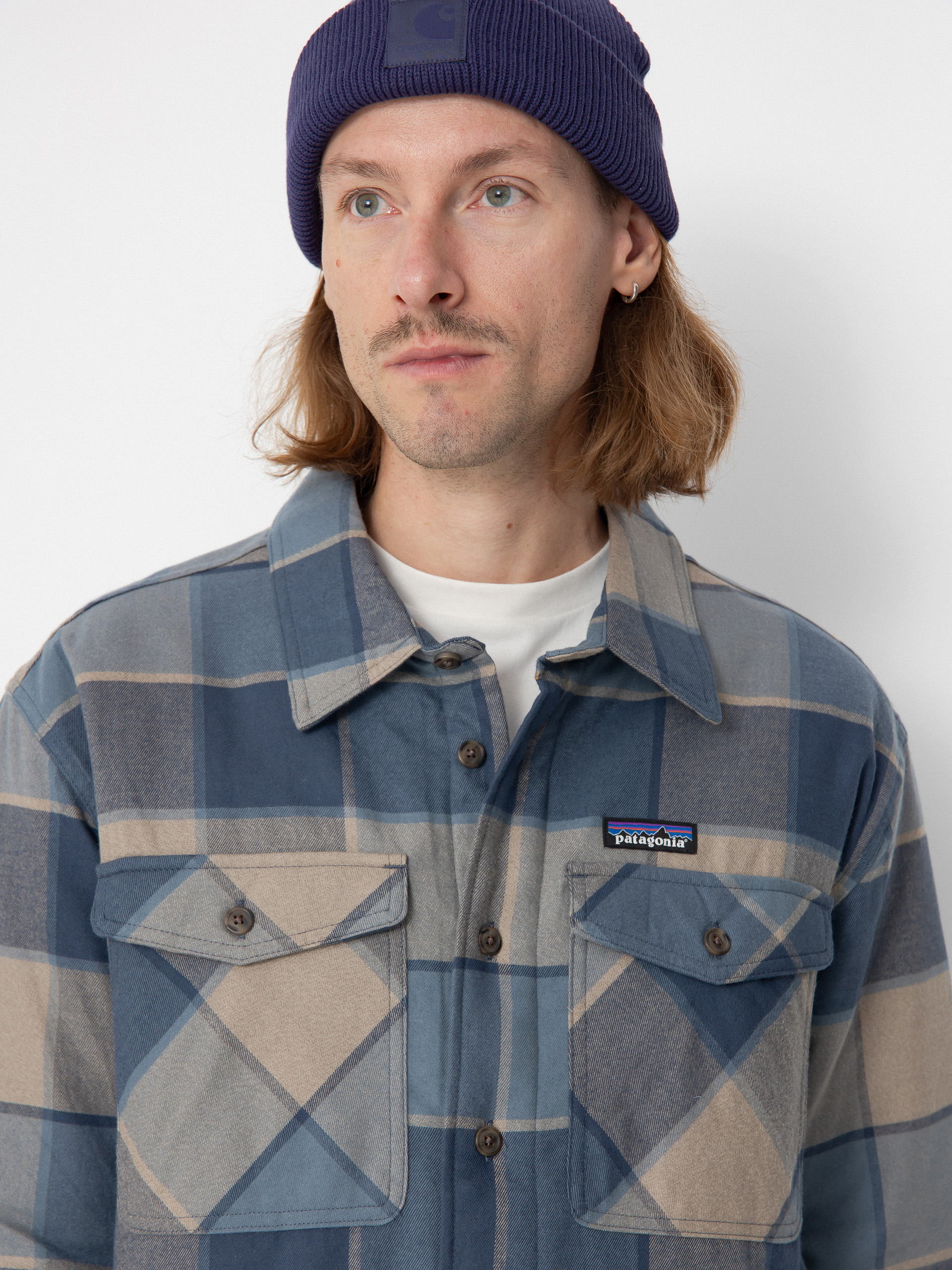 Patagonia Shirt LW Insulated Fjord Flannel blue william smolder blue