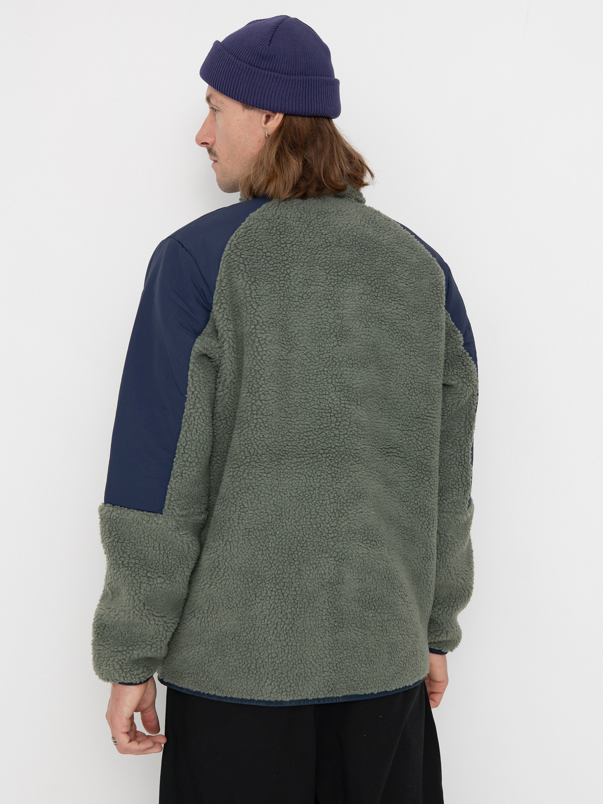 Herren Picture Quilchena Fleece Jacke (green spray dark blue)