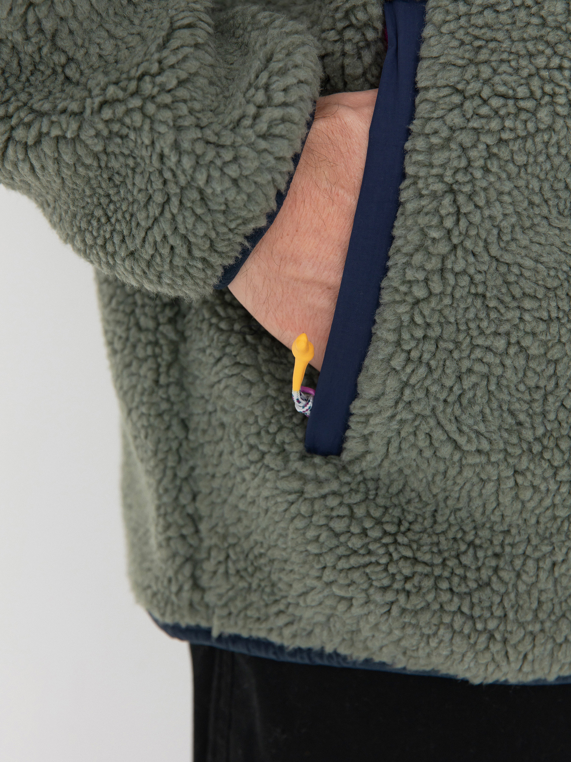 Herren Picture Quilchena Fleece Jacke (green spray dark blue)