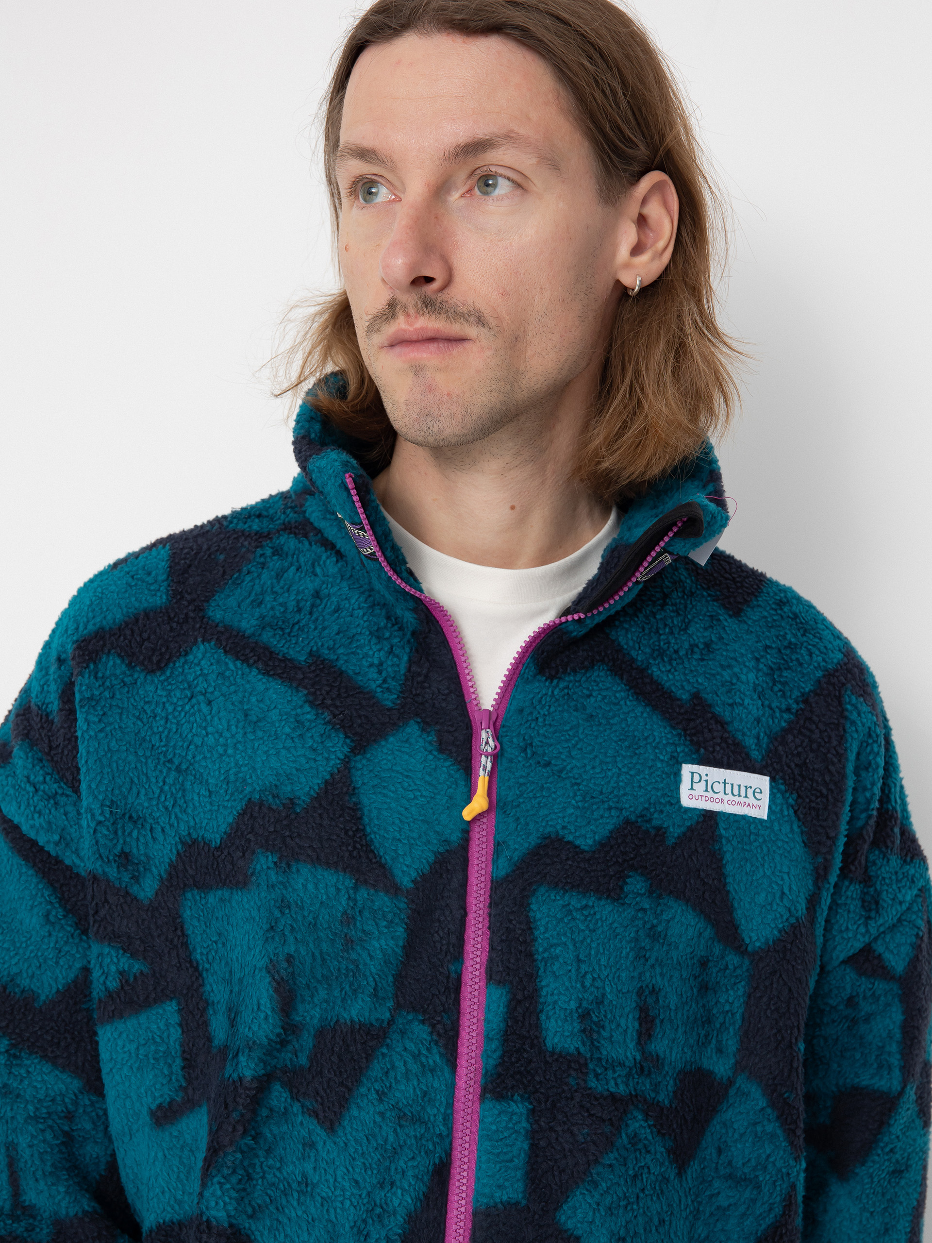 Herren Picture Bremick Fleece Jacke (brush print)