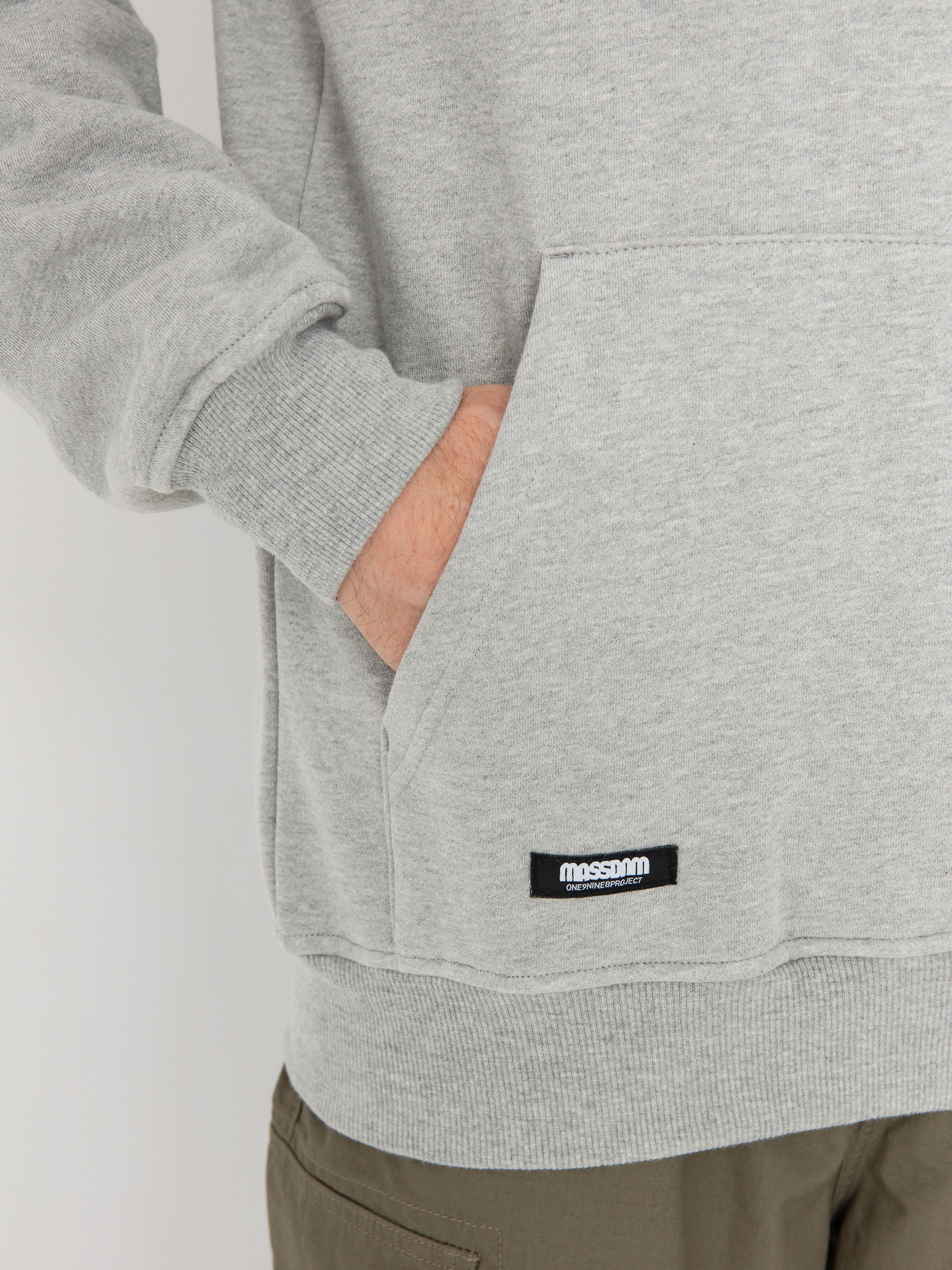 MassDnm Hoodie Patch HD (lt heather grey)