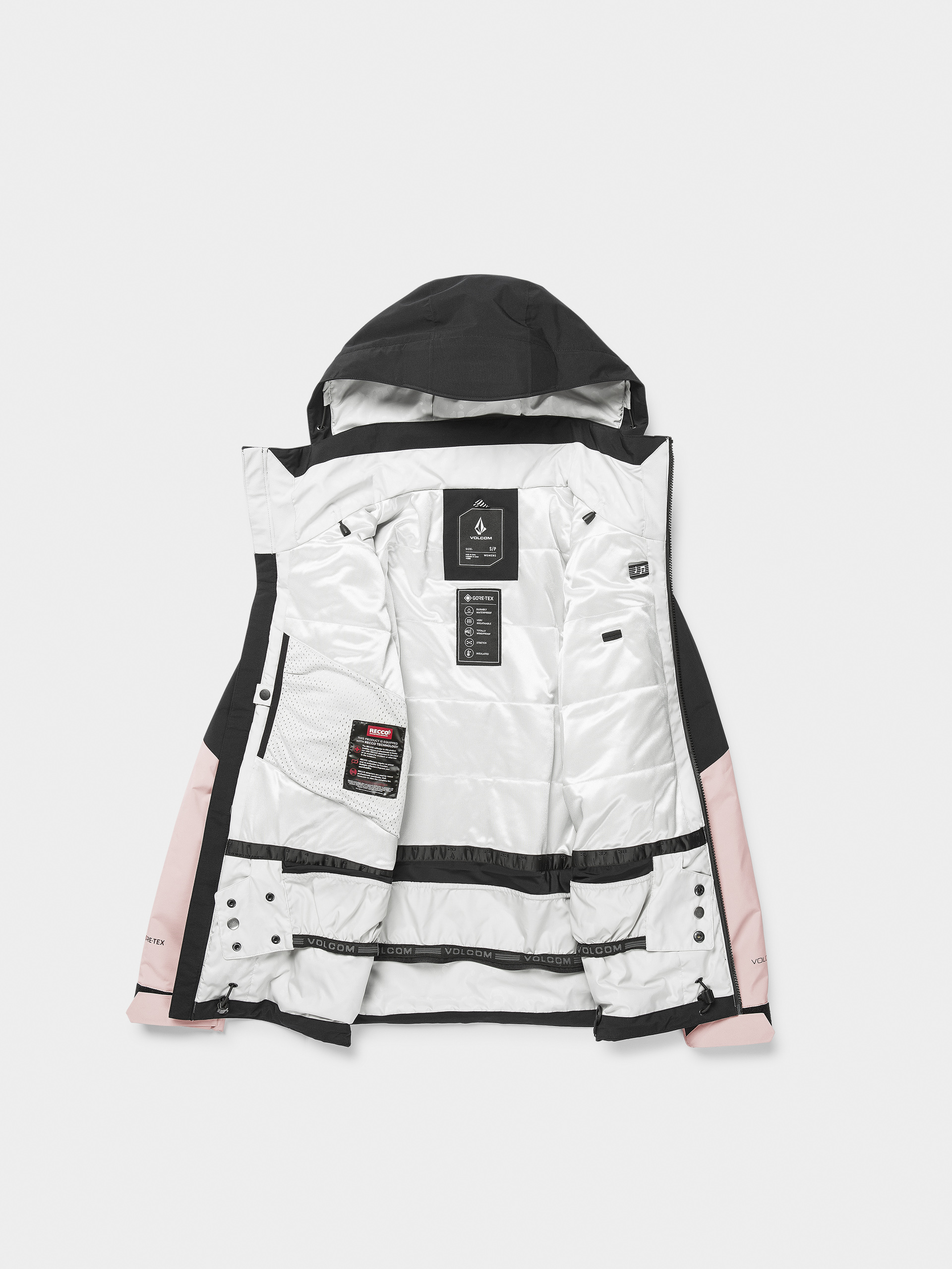 Damen Volcom Snowboard Jacke 3D Stretch Gore (adobe rose)