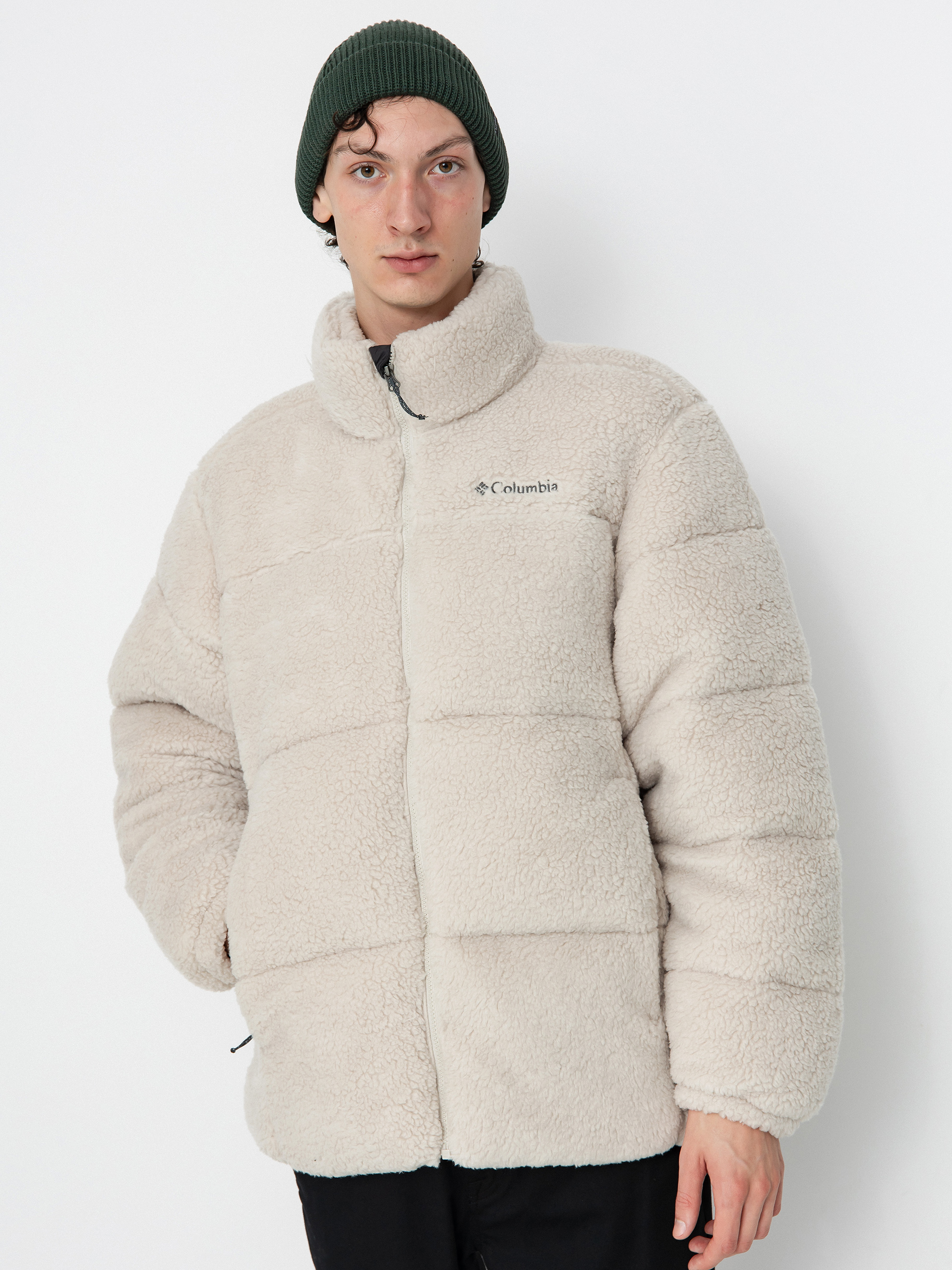 Columbia Jacke Puffect II Sherpa Beige (dark stone)