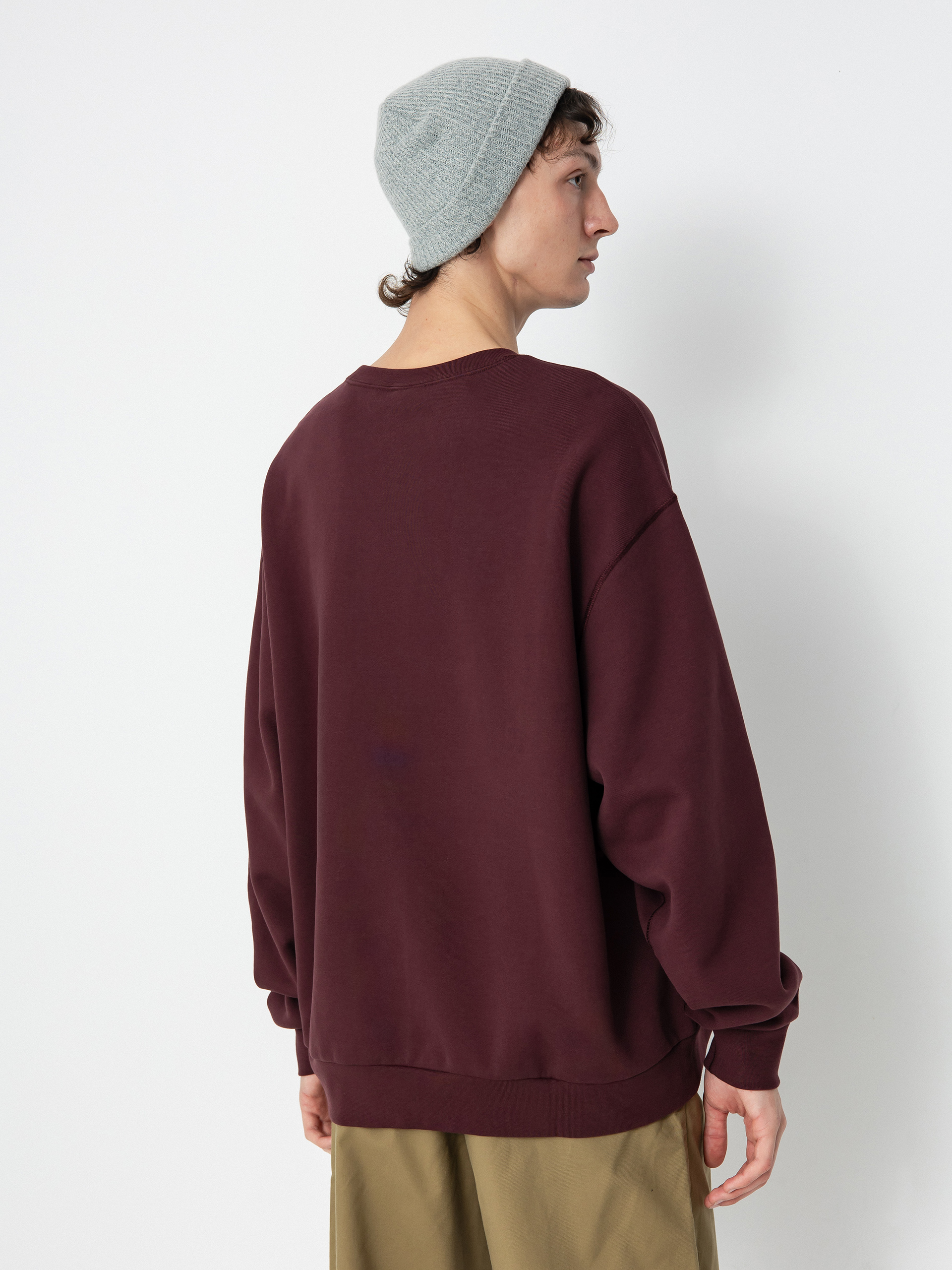 Nike SB Essential Logo Crew Sweatshirt (burgundy crush/white)
